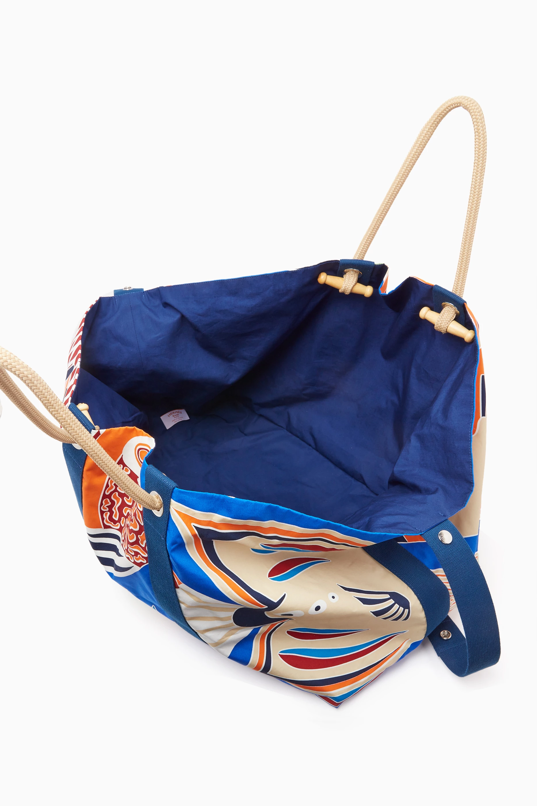 Buy Hermès Pre-Loved Multicolour Unused Small Cabas Imprime