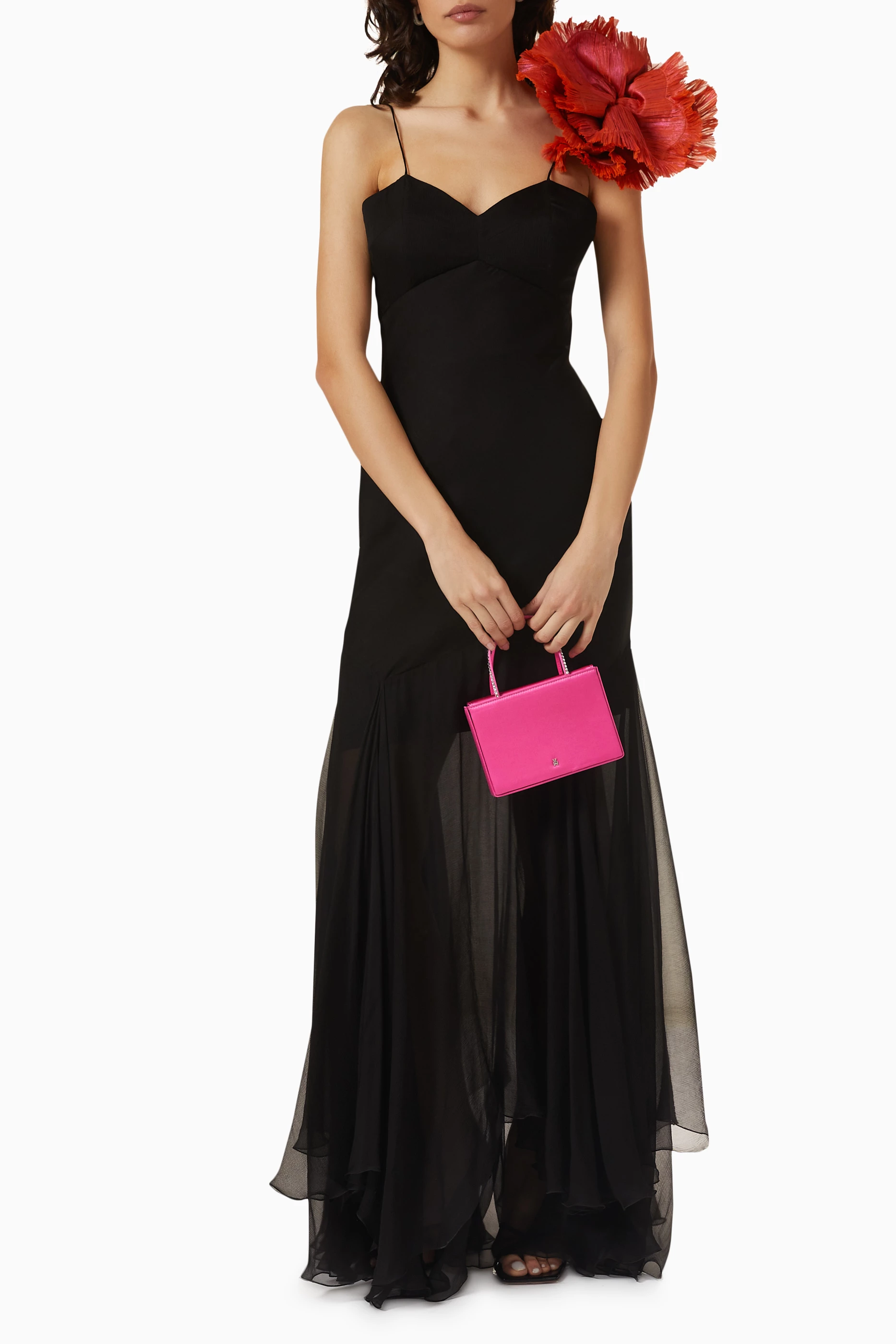 Buy Maria Lucia Hohan Black Zahra Dress in Silk For Women Online | Ounass  Oman
