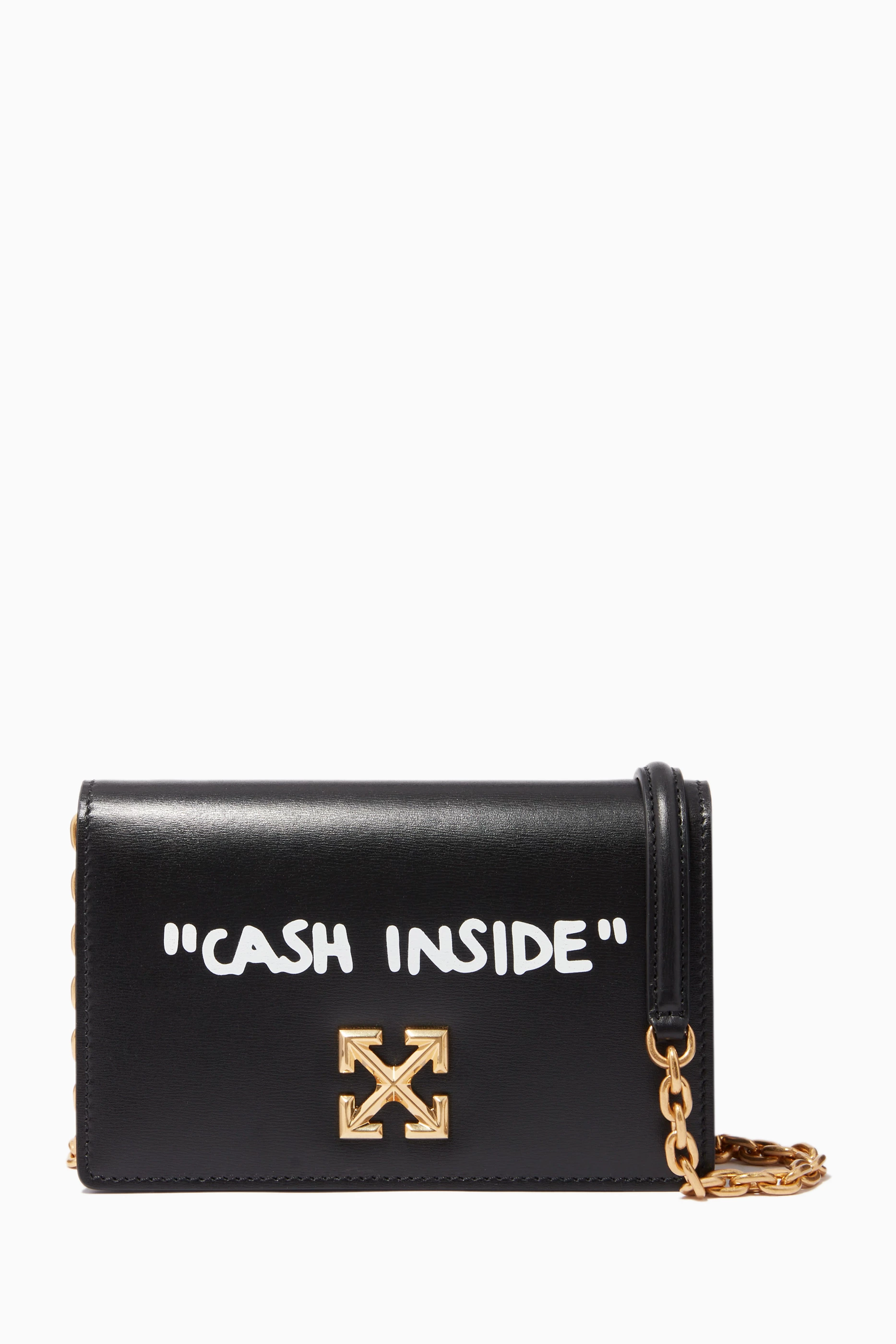 Off fantastic white bag money inside