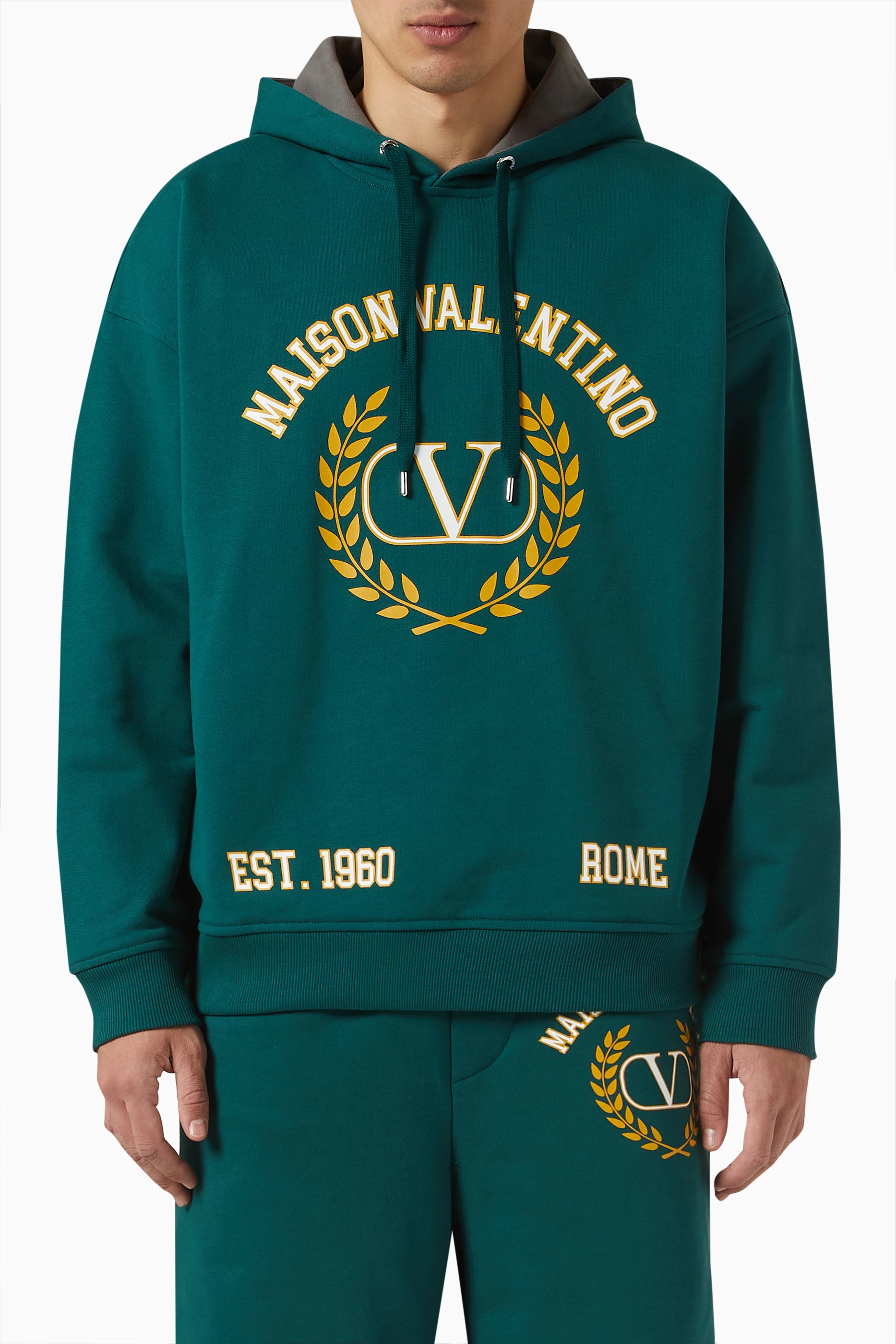 Valentino v logo hoodie new arrivals