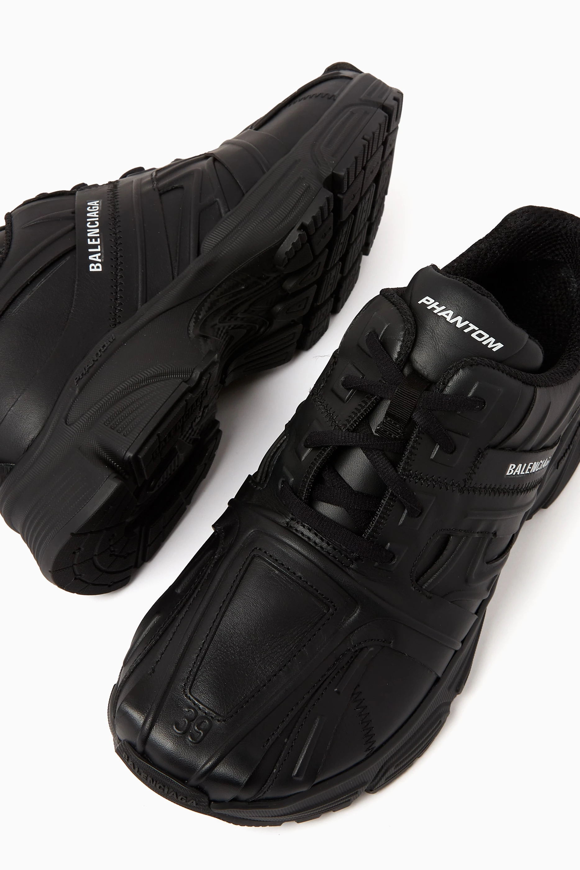 Buy Balenciaga Black Phantom Sneakers in Nappa Leather For Women 