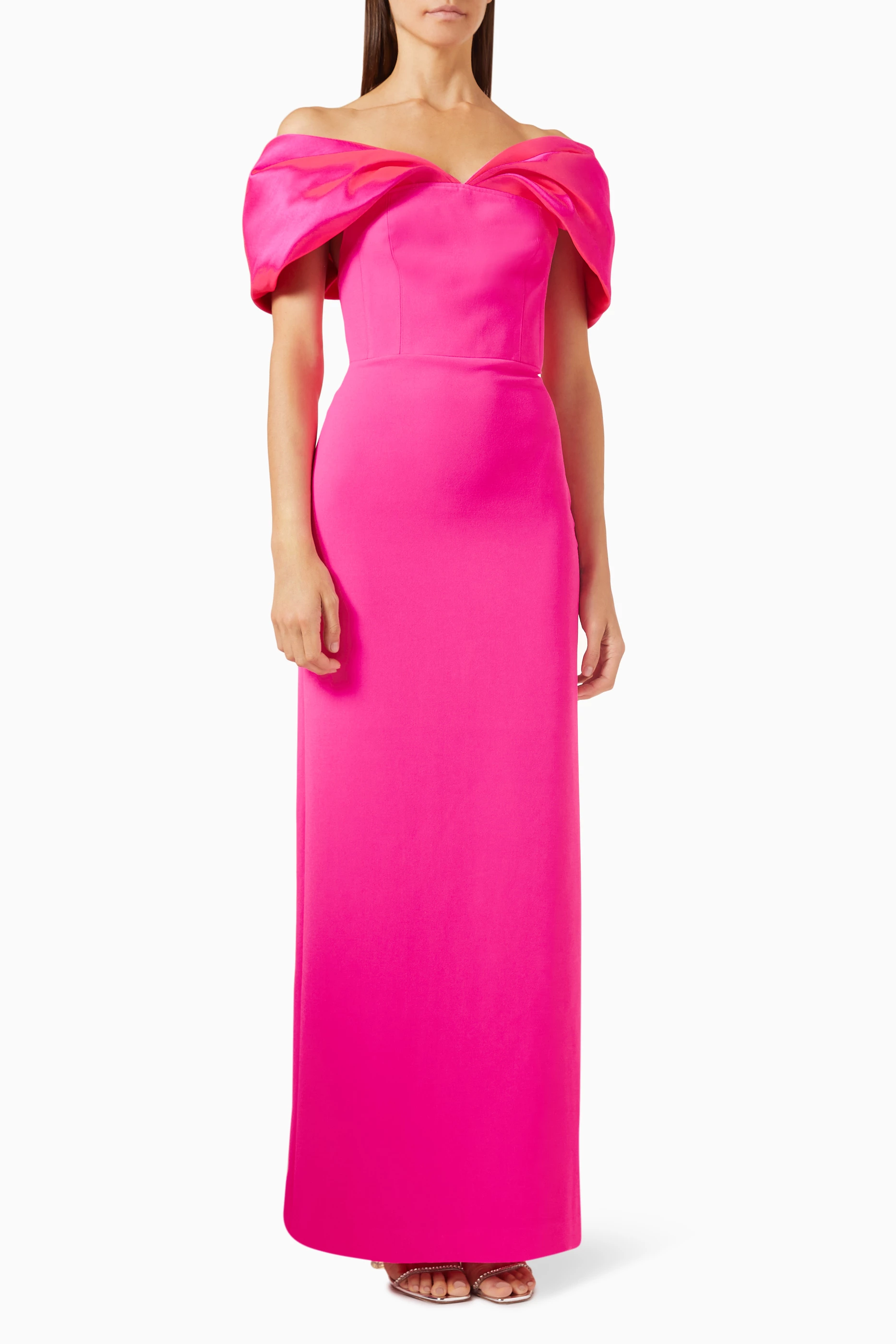 solace london dakota dress burgundy The Dakota Maxi Dress in Gold and Black