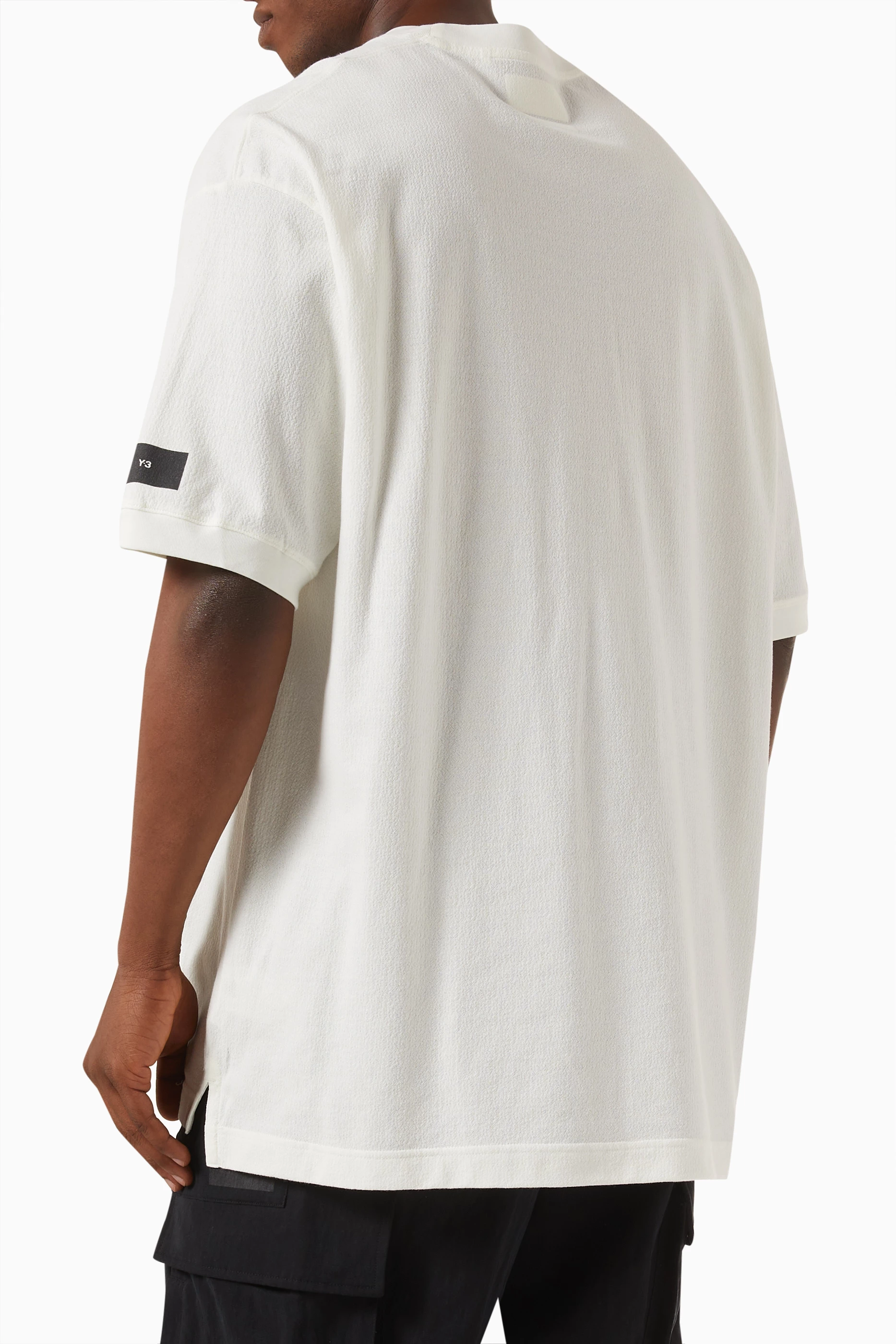 Buy Y-3 Neutral WRKWR T-shirt in Cotton For Men Online | Ounass Oman