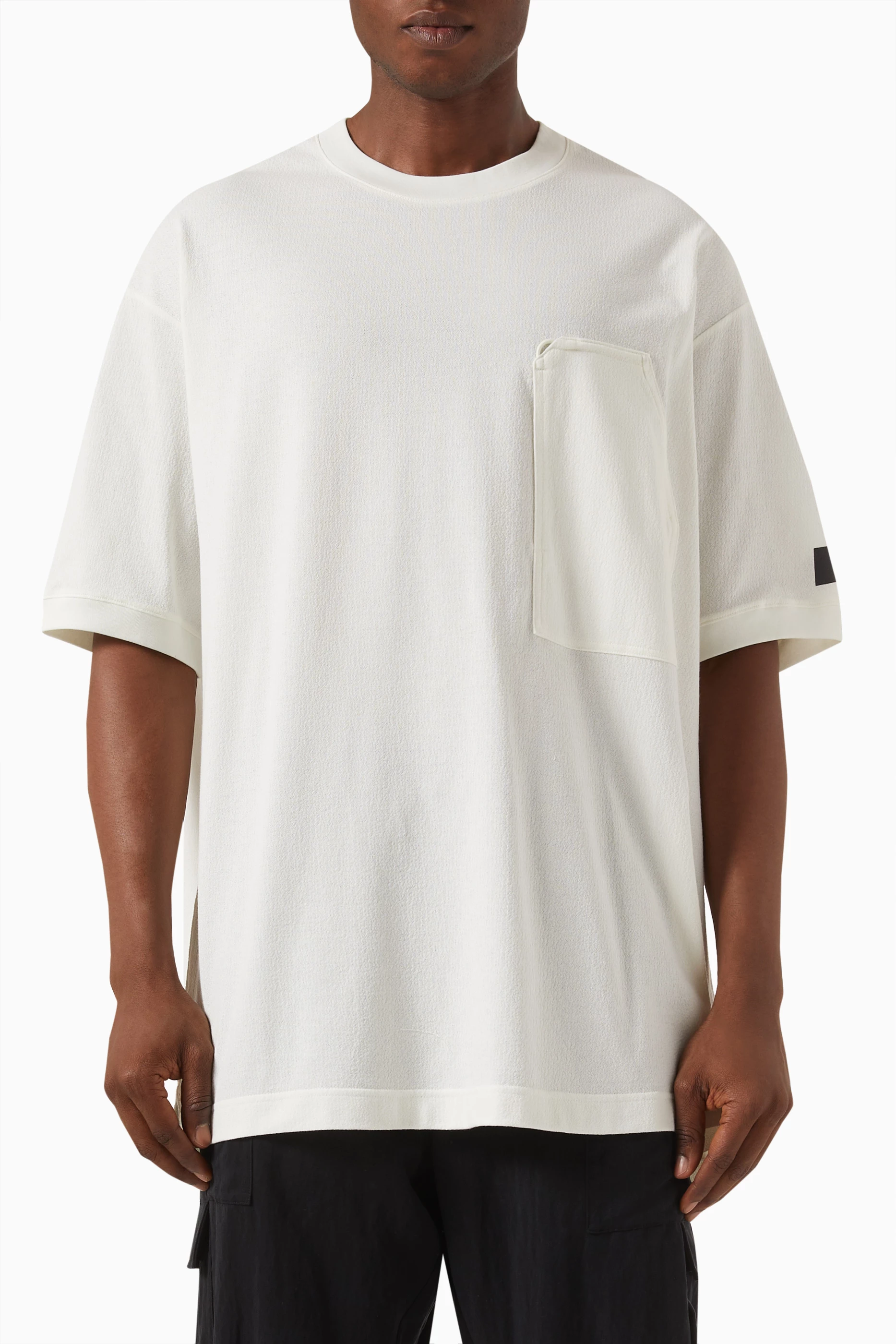 Buy Y-3 Neutral WRKWR T-shirt in Cotton For Men Online | Ounass Oman
