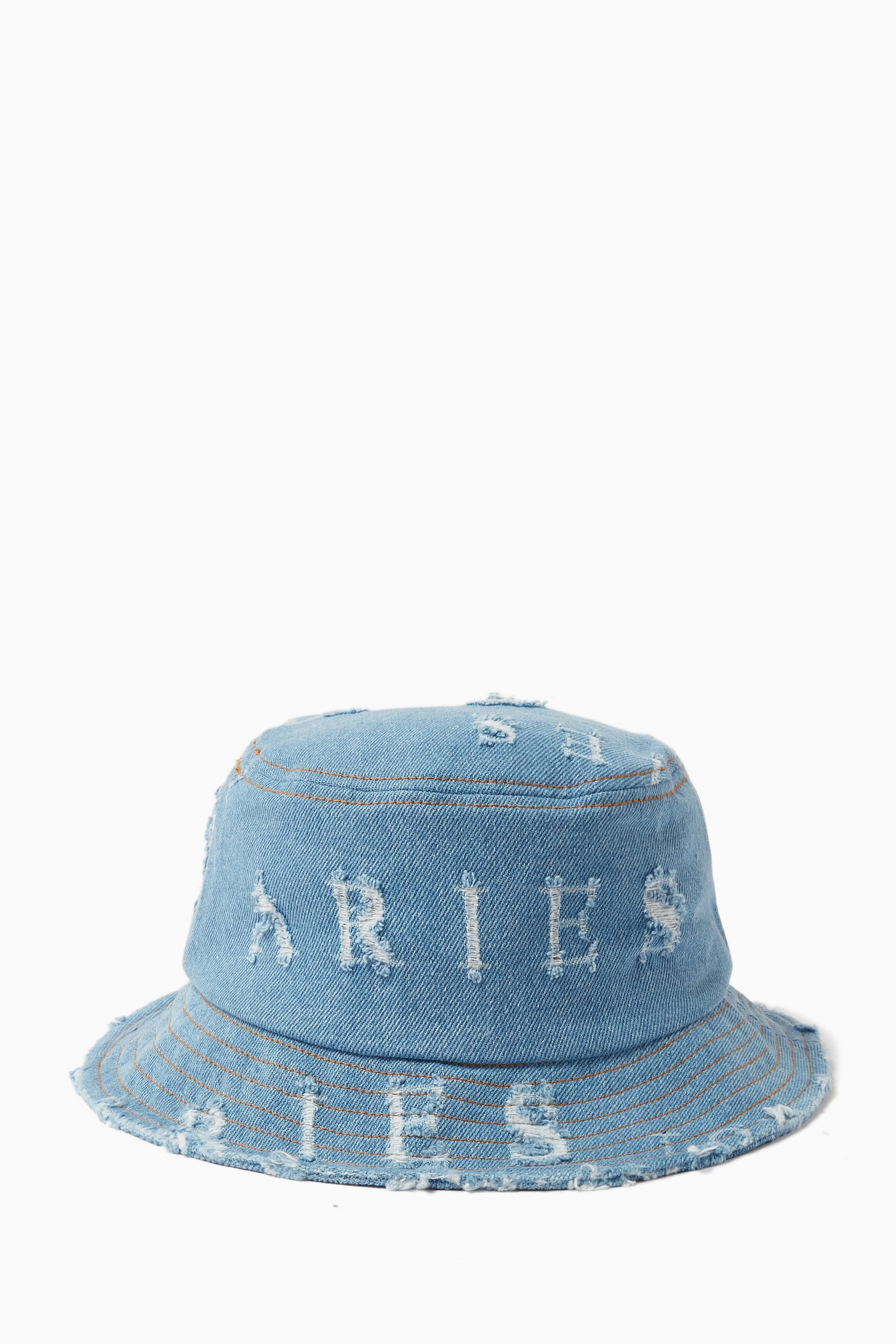 Buy Tommy Jeans Blue x Aries Bucket Hat in Denim For Men Online
