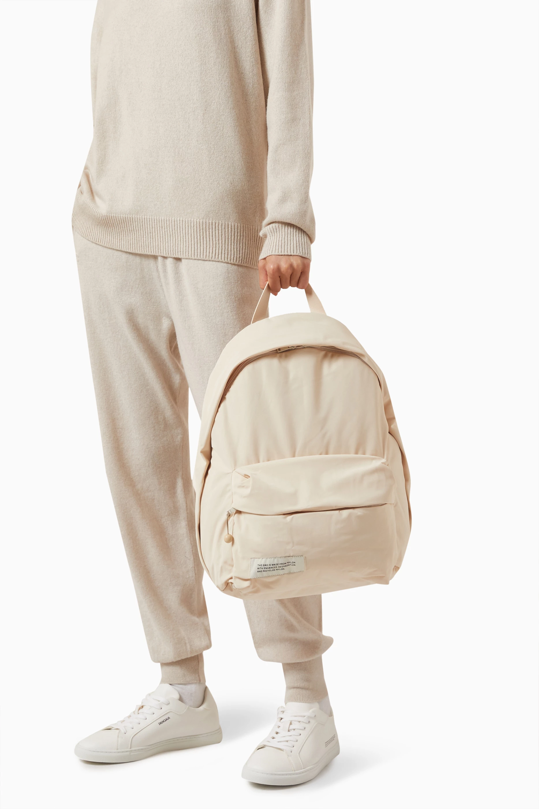 Buy PANGAIA Neutral Padded Backpack in Nylon For Women  display picture 3