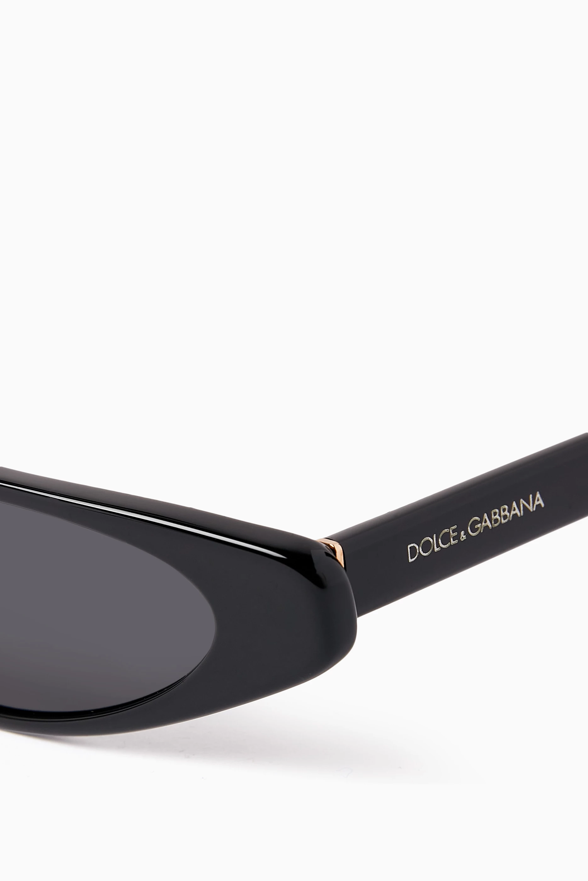 Buy Dolce & Gabbana Black Re-Edition DNA Cat-eye Sunglasses  display picture 1