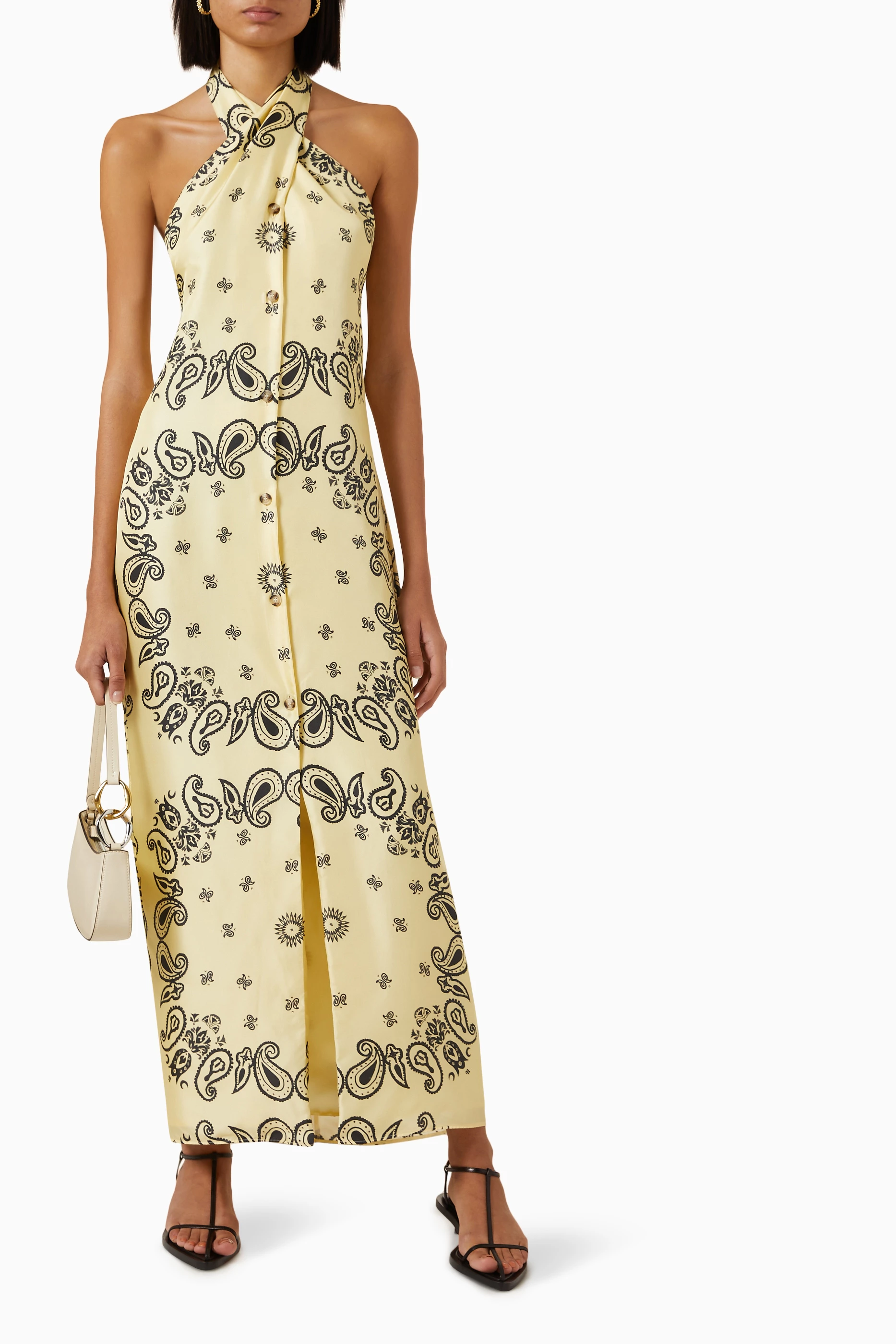 halter neck dress nearby Klytie Black Halter-Neck Mini Dress With Puff-Ball Skirt – Club L London