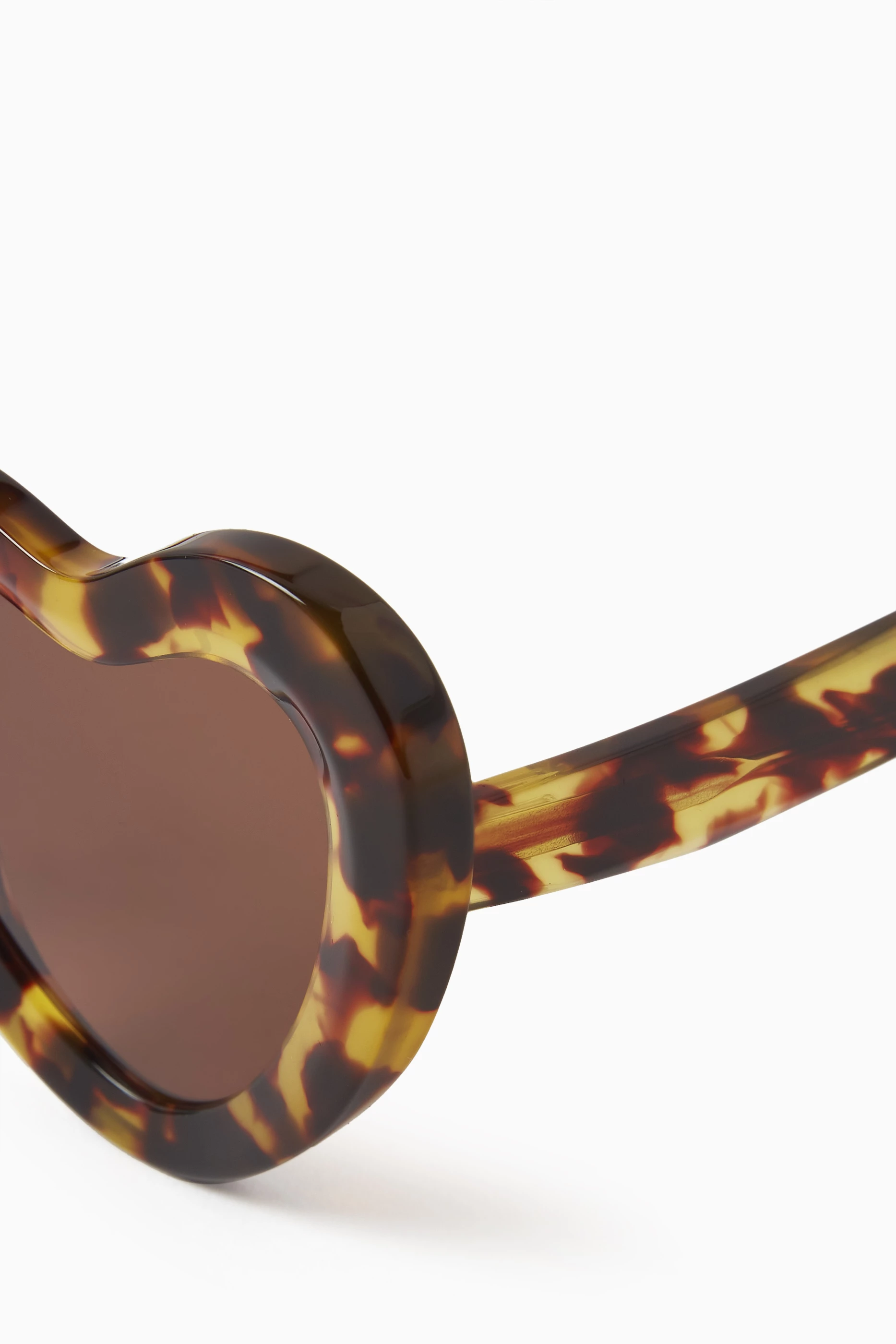 小物 HEART LOGO SUNGLASSES BROWN Buy Jimmy Fairly Brown The Coeur Heart-shaped Sunglasses in