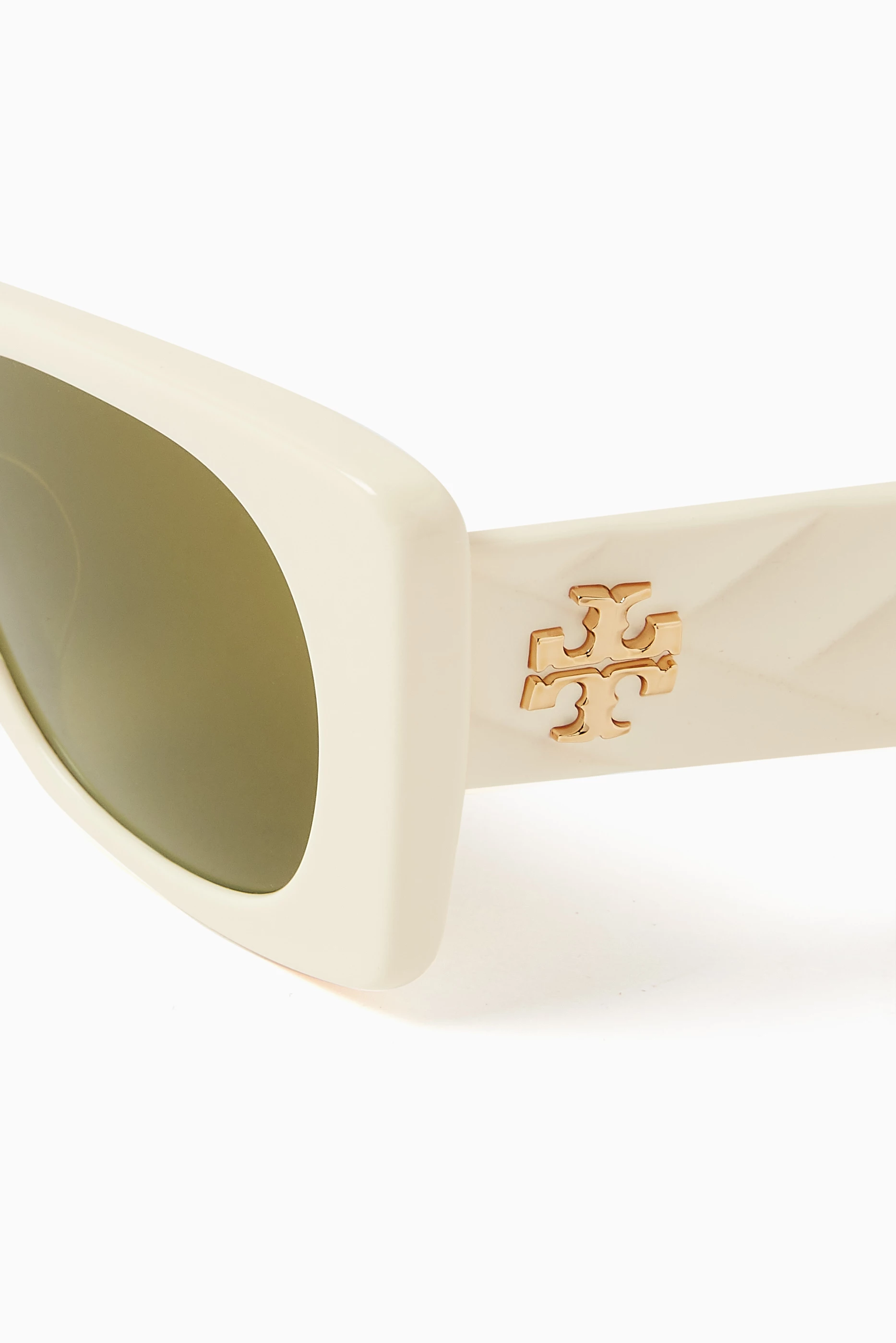Tory Burch Kira Cat Eye Stylish “white” Sunglasses with Orange Case Brand New Tory Burch Kira Cat-Eye Sunglasses, Black/Solid Grey  main image 3