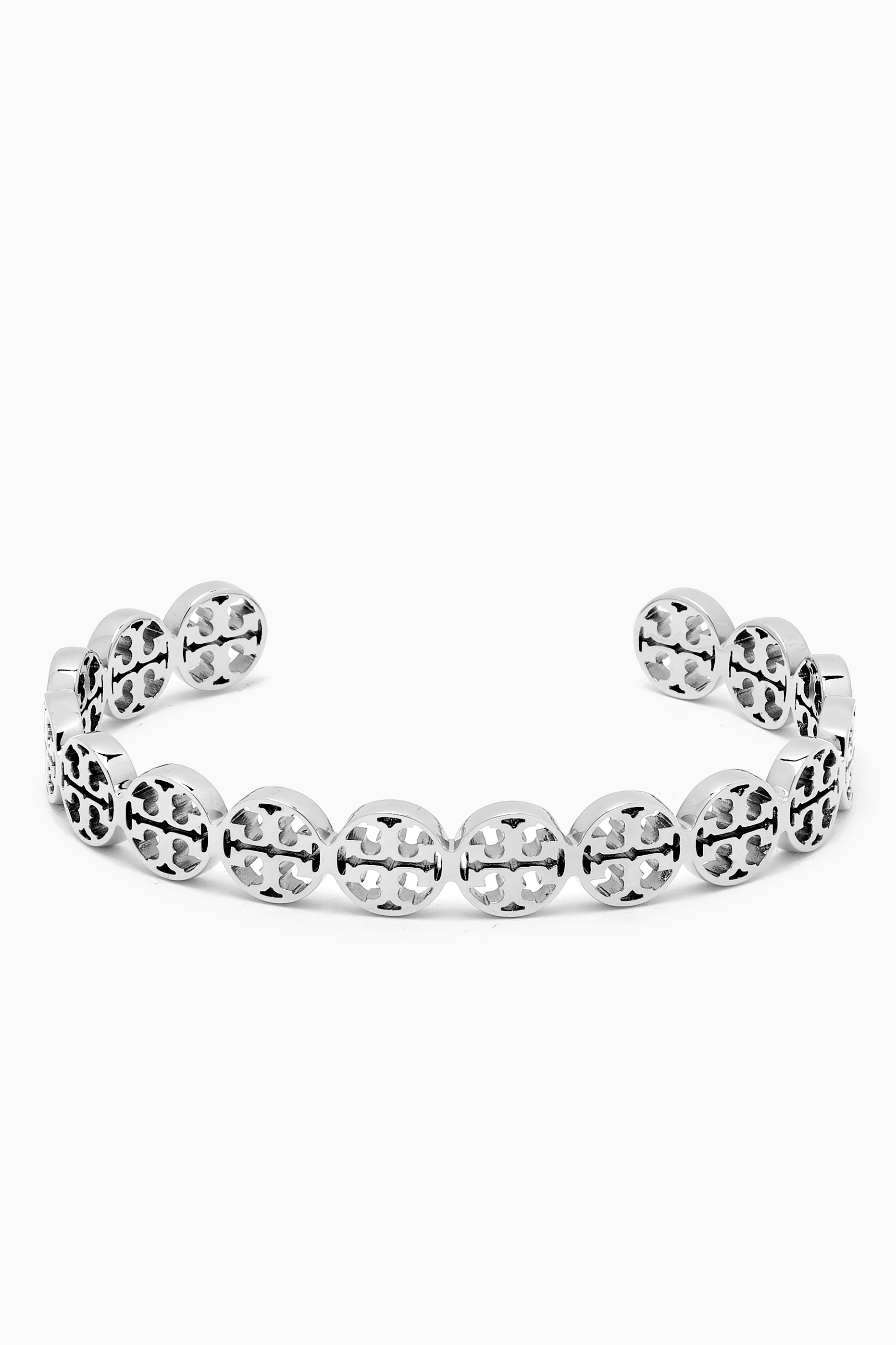 Buy Tory Burch Silver Miller Thin Cuff in 18kt Gold-plated  display picture 1