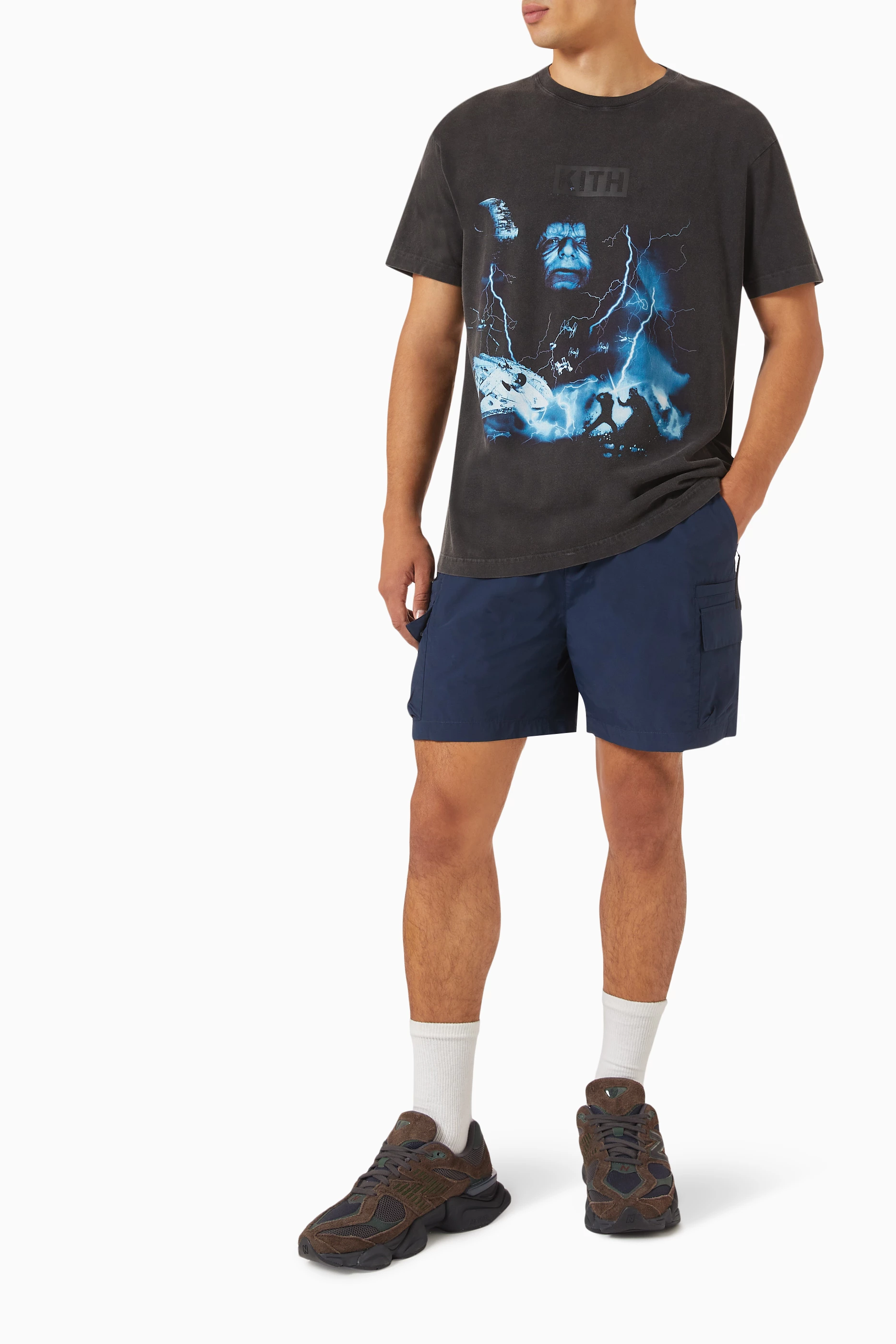 Buy Kith Black x Star Wars™ Emperor Vintage T-shirt in Cotton