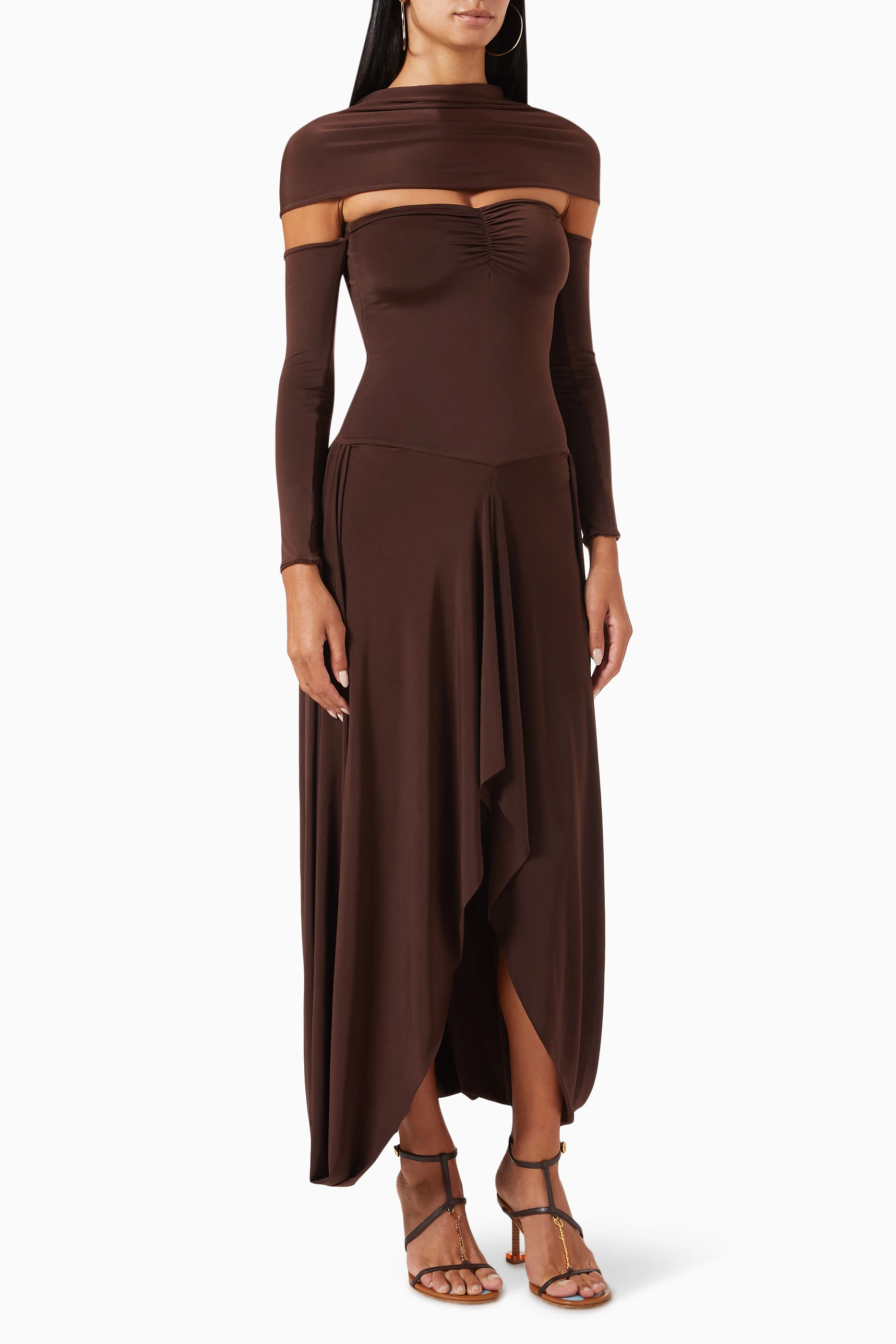 siedres brown dress PALOMA