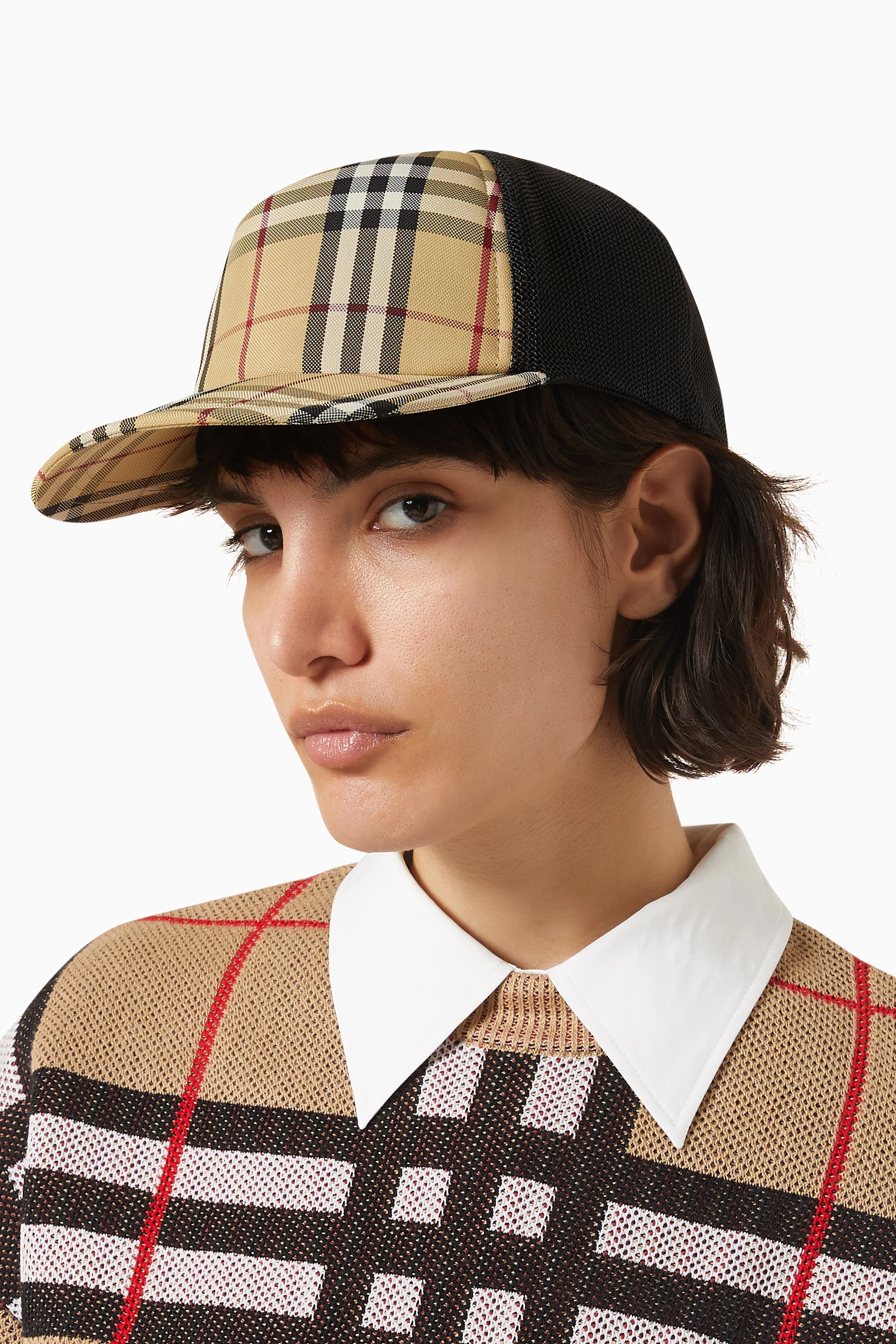 Burberry women clear brim baseball cap Burberry Hats | The RealReal main image 4