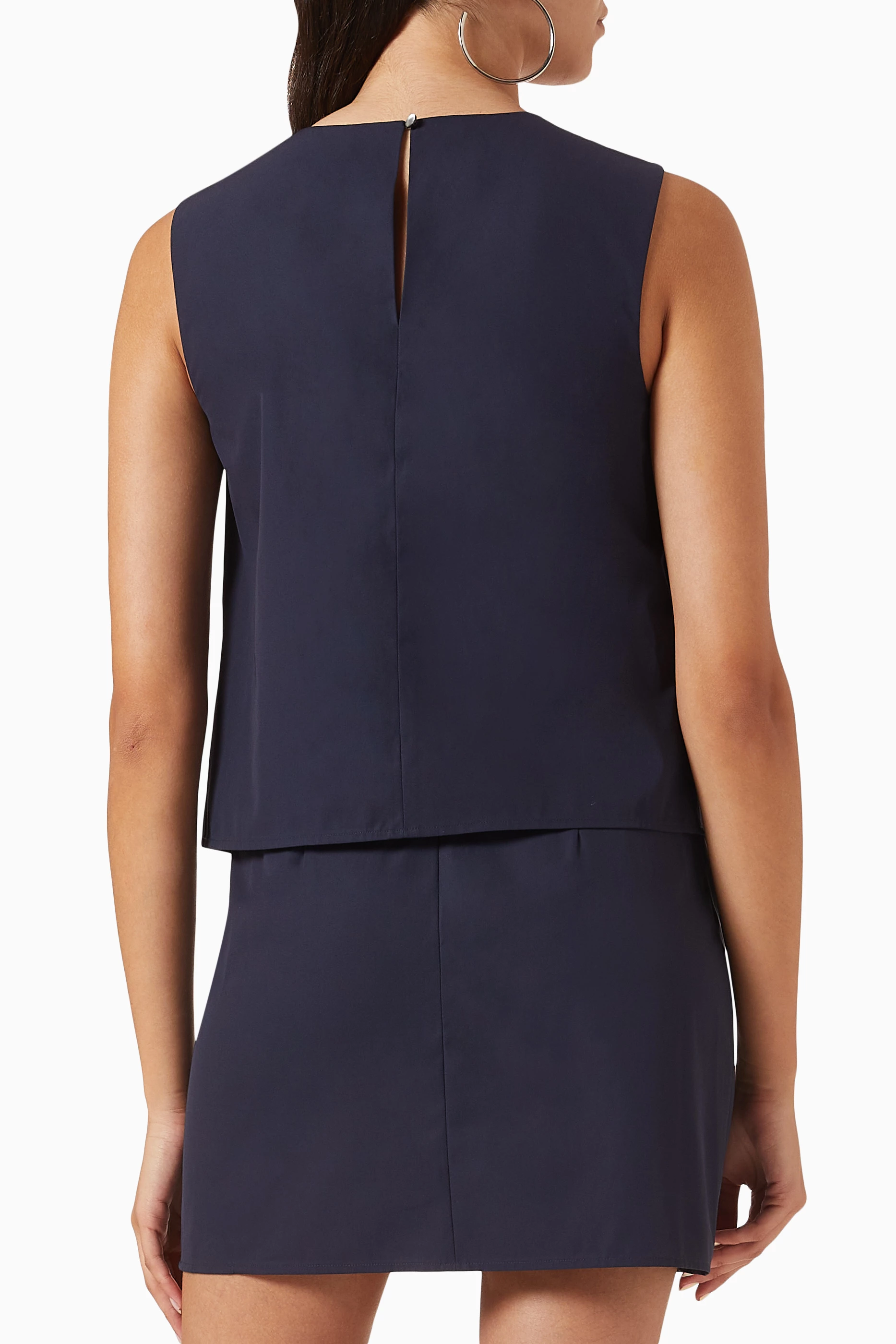 theory layered shift dress Buy Blue in Cotton For Women Online Charlie Sweater Dress
