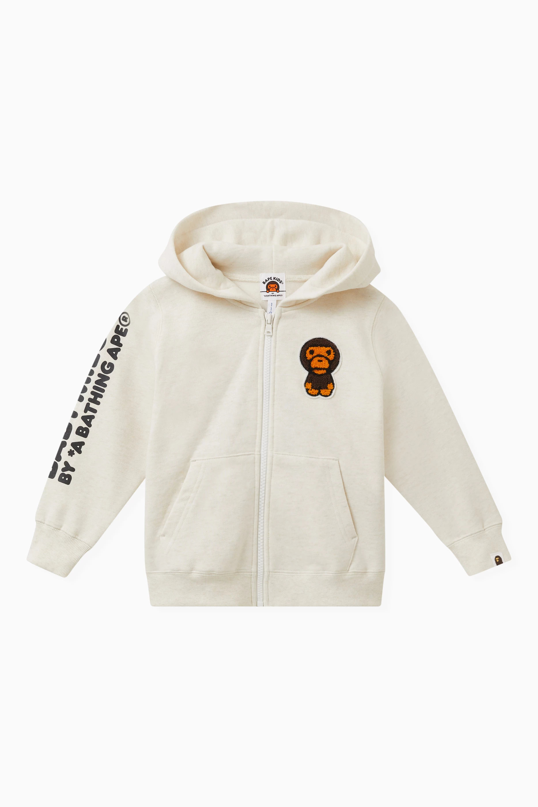 Buy A Bathing Ape White Baby Milo Toy Box Zip Hoodie For