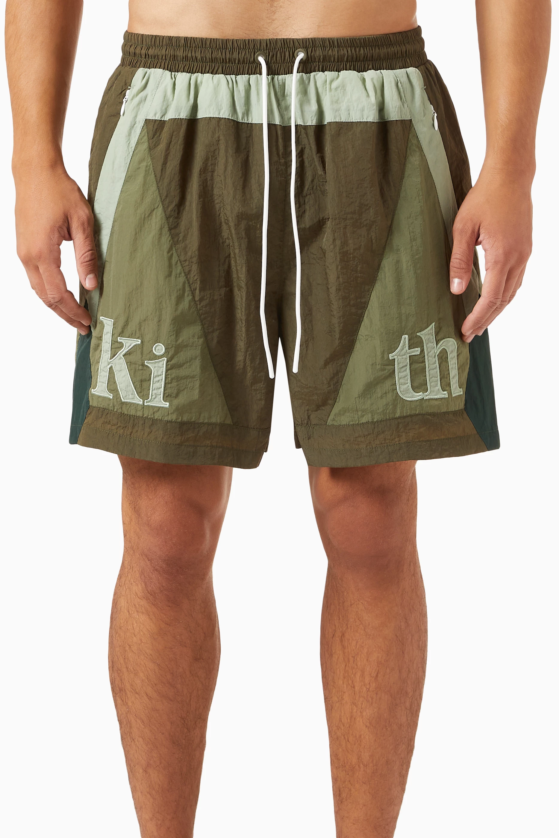 Buy Kith Green Turbo Swim Shorts in Nylon For Men Online Ounass Oman