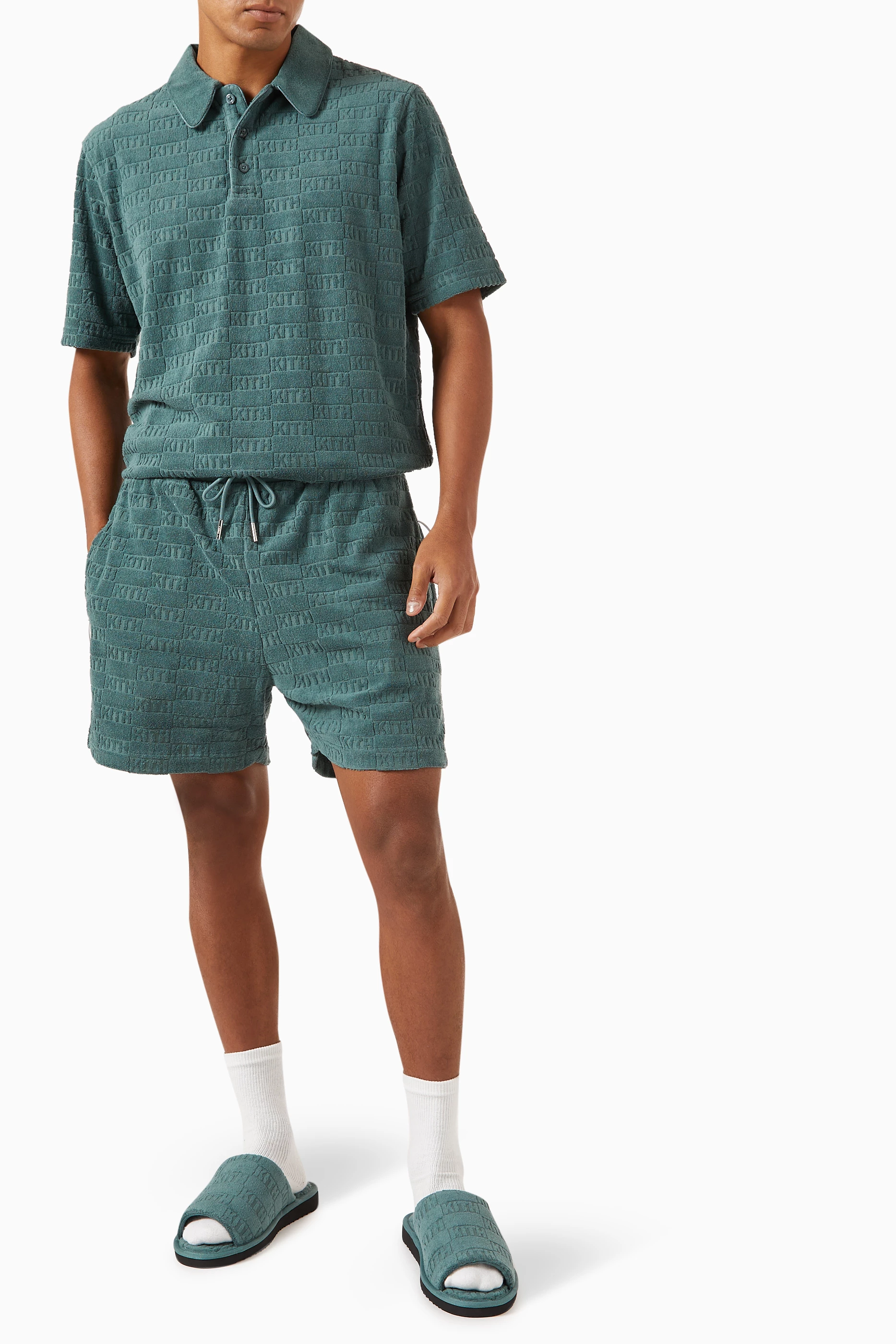 【正規取扱店】 Buy Kith Online Men For Cotton in Shorts Graham Green トップス