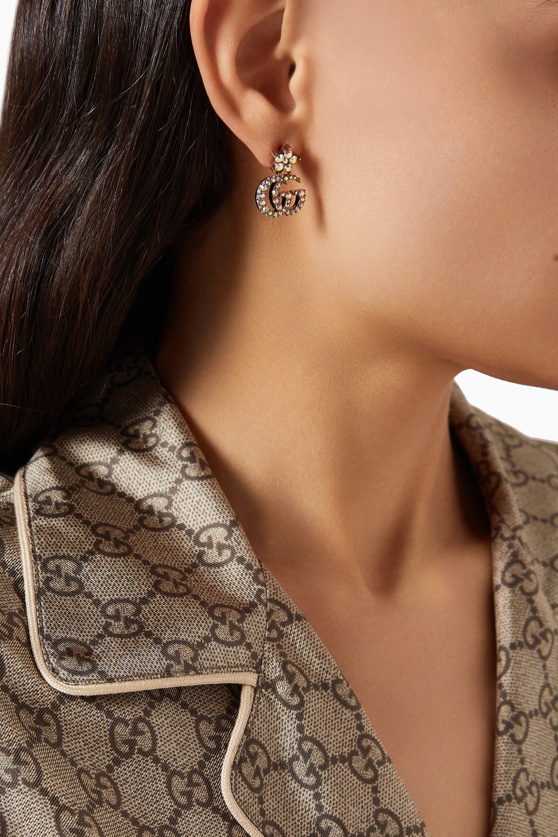 Gucci earrings on ear shop