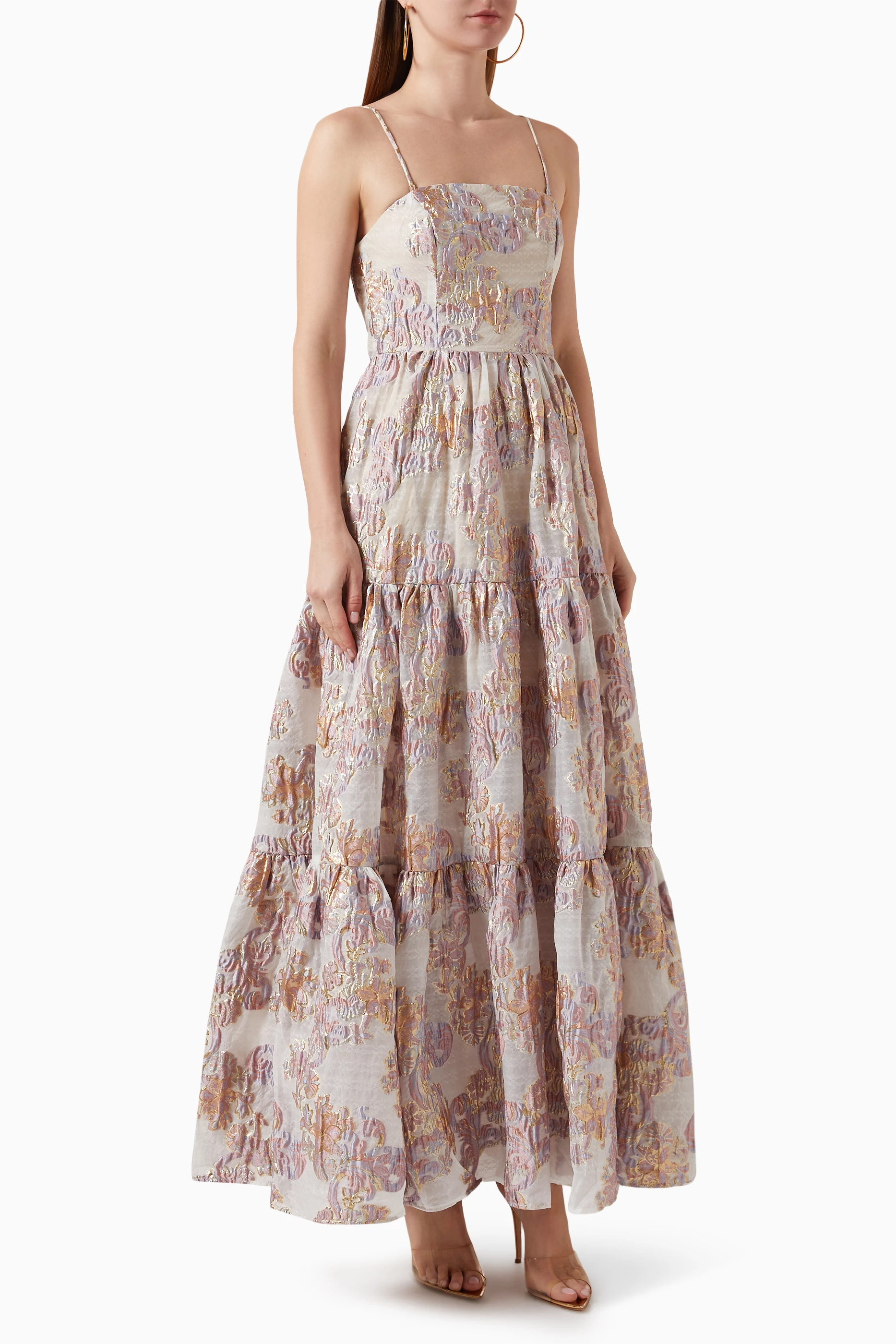 chinese dress ladies Brynn Orchid Knit Maxi Dress / Pastel Pink | Meshki main image 0