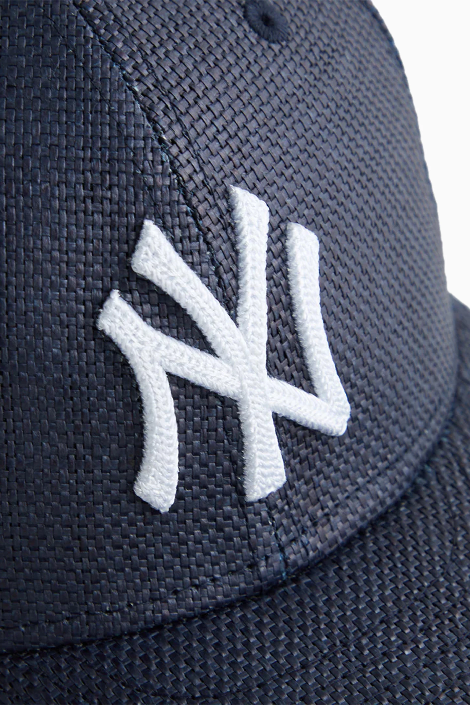 Buy Kith Blue x Yankees 59FIFTY Cap in Straw Raffia For Men Online 