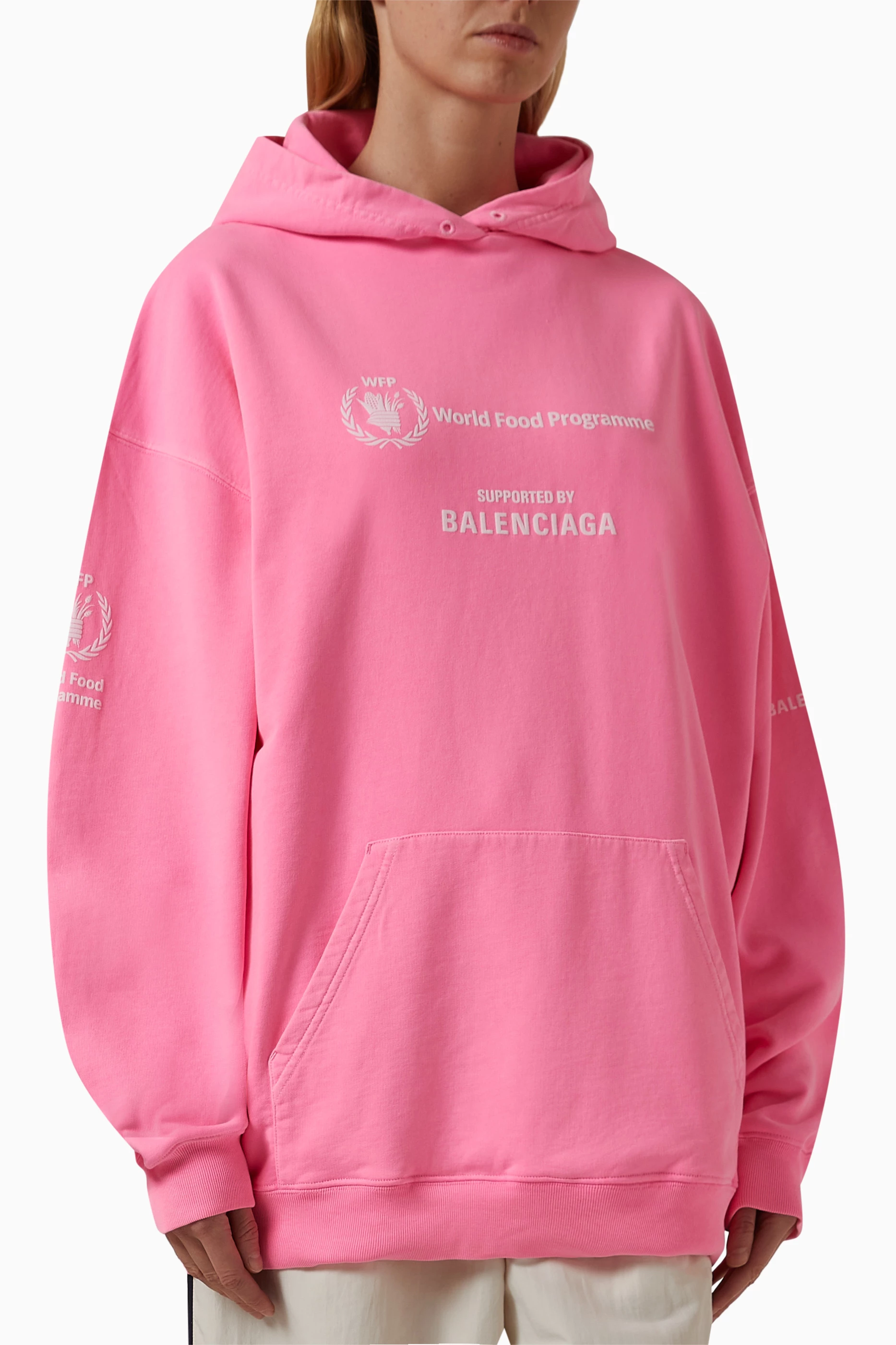 Balenciaga supports wfp hoodie shop