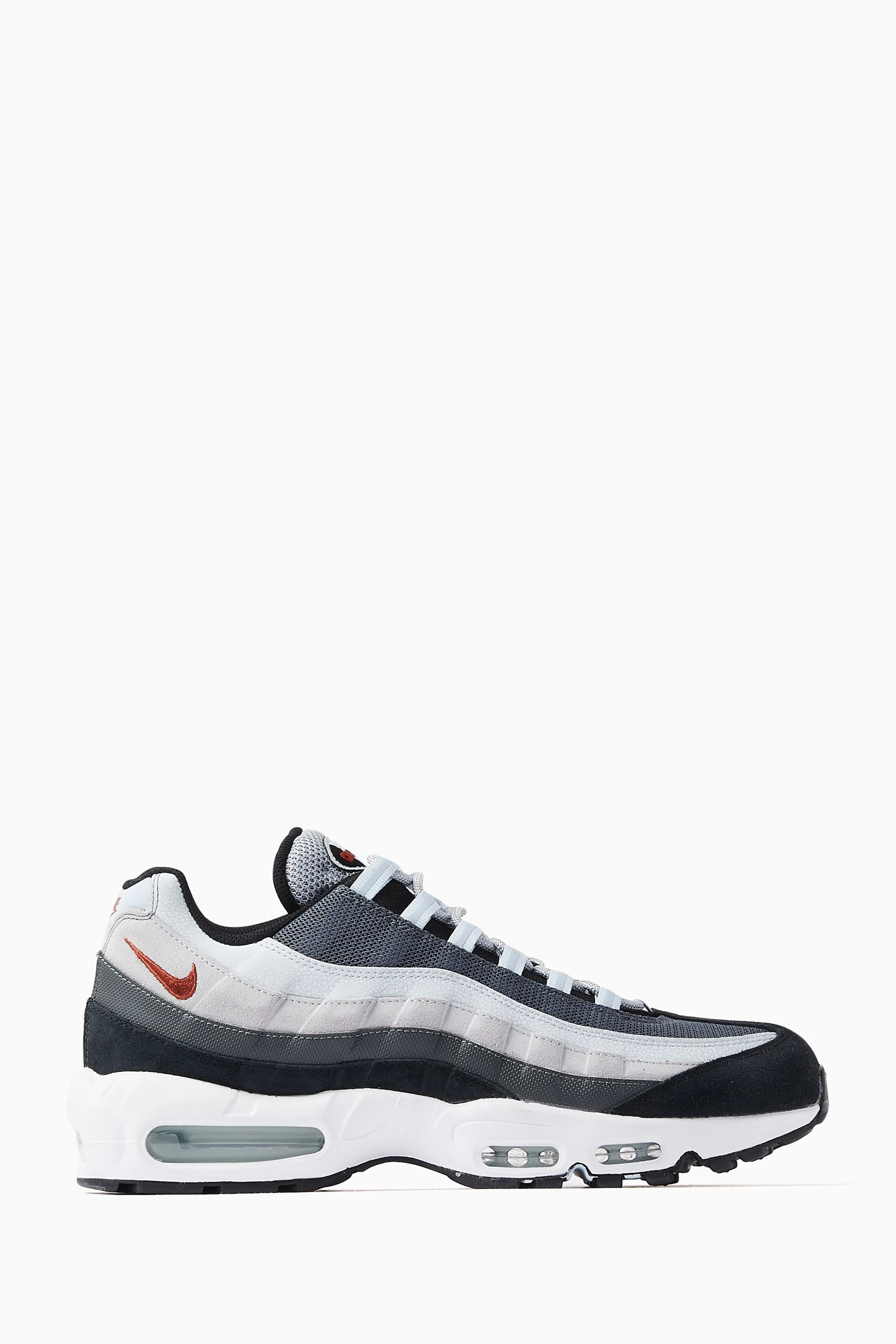 Buy Nike Grey Air Max 95 Essential Sneakers in Mesh For Men Online Ounass Oman