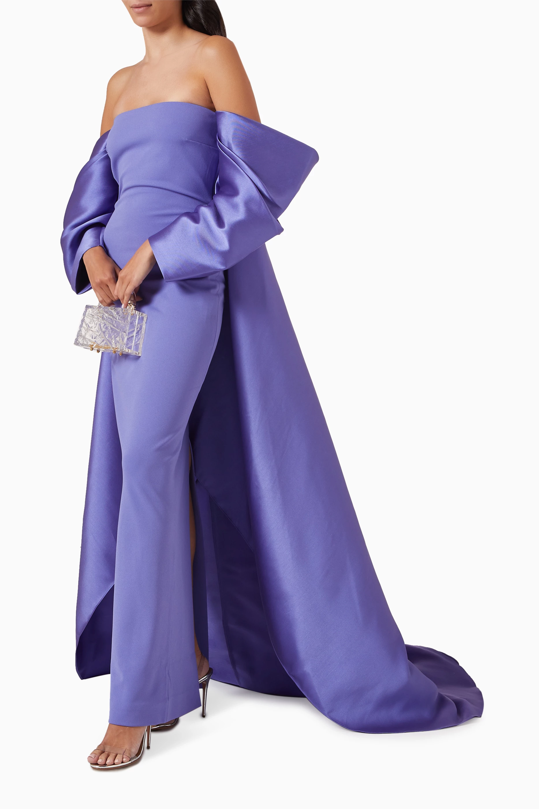 purple long sleeve dress Leshner Long Sleeve Mini Dress Purple