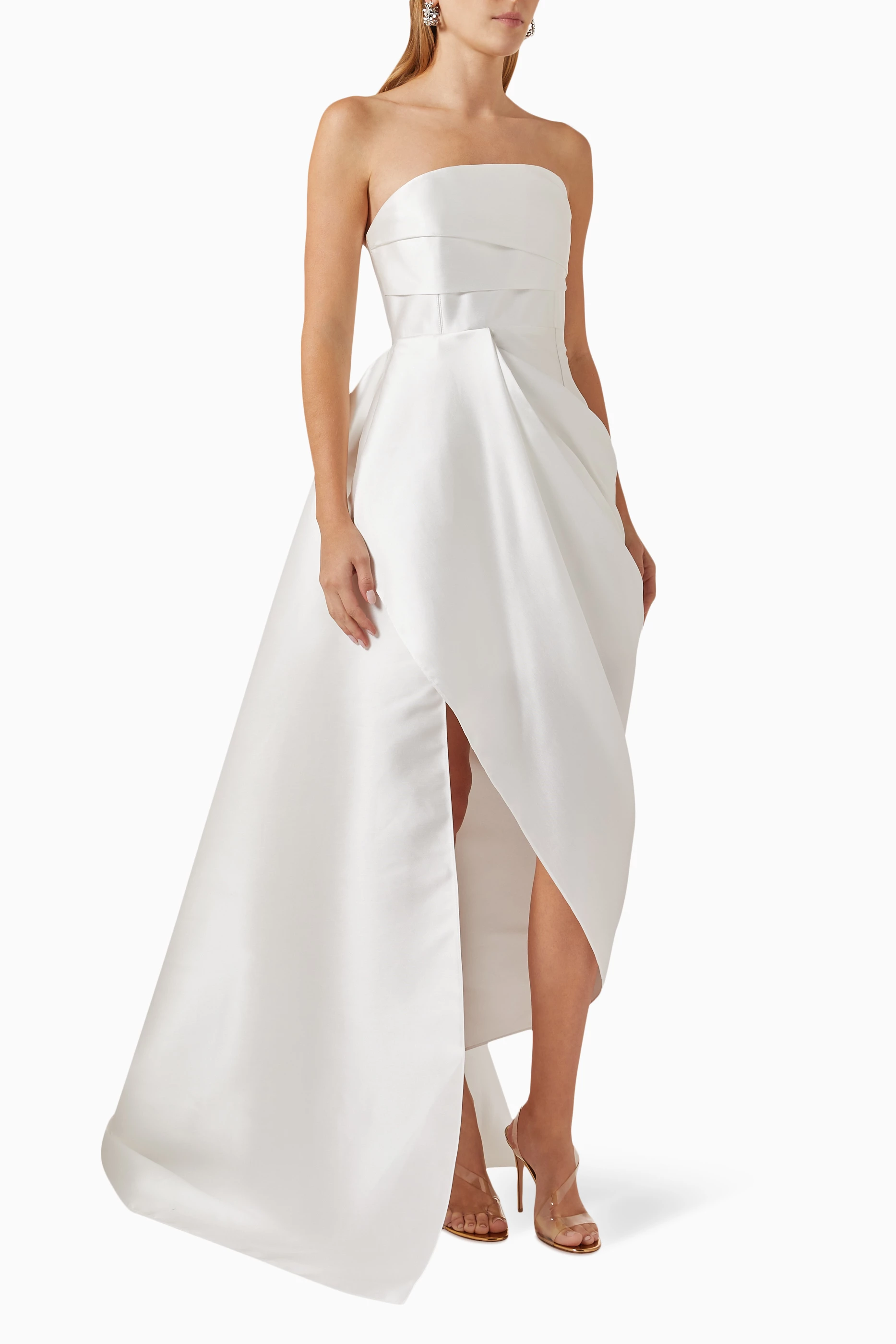 solace london raya midi dress Buy Solace London Neutral Raya Midi Dress For Women Online