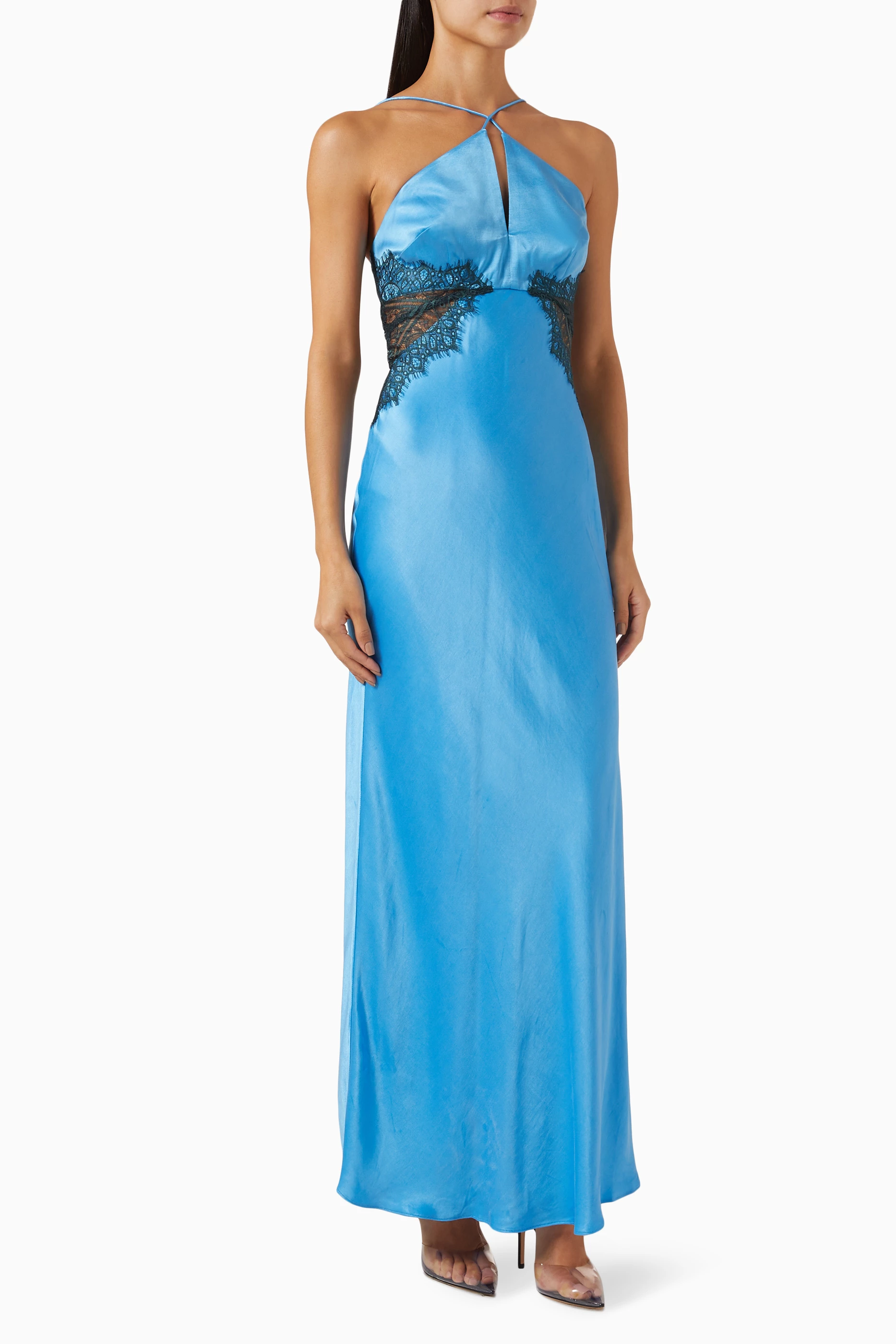 Buy Significant Other Blue Helaina Midi Dress in Viscose-blend For Women  Online | Ounass Oman
