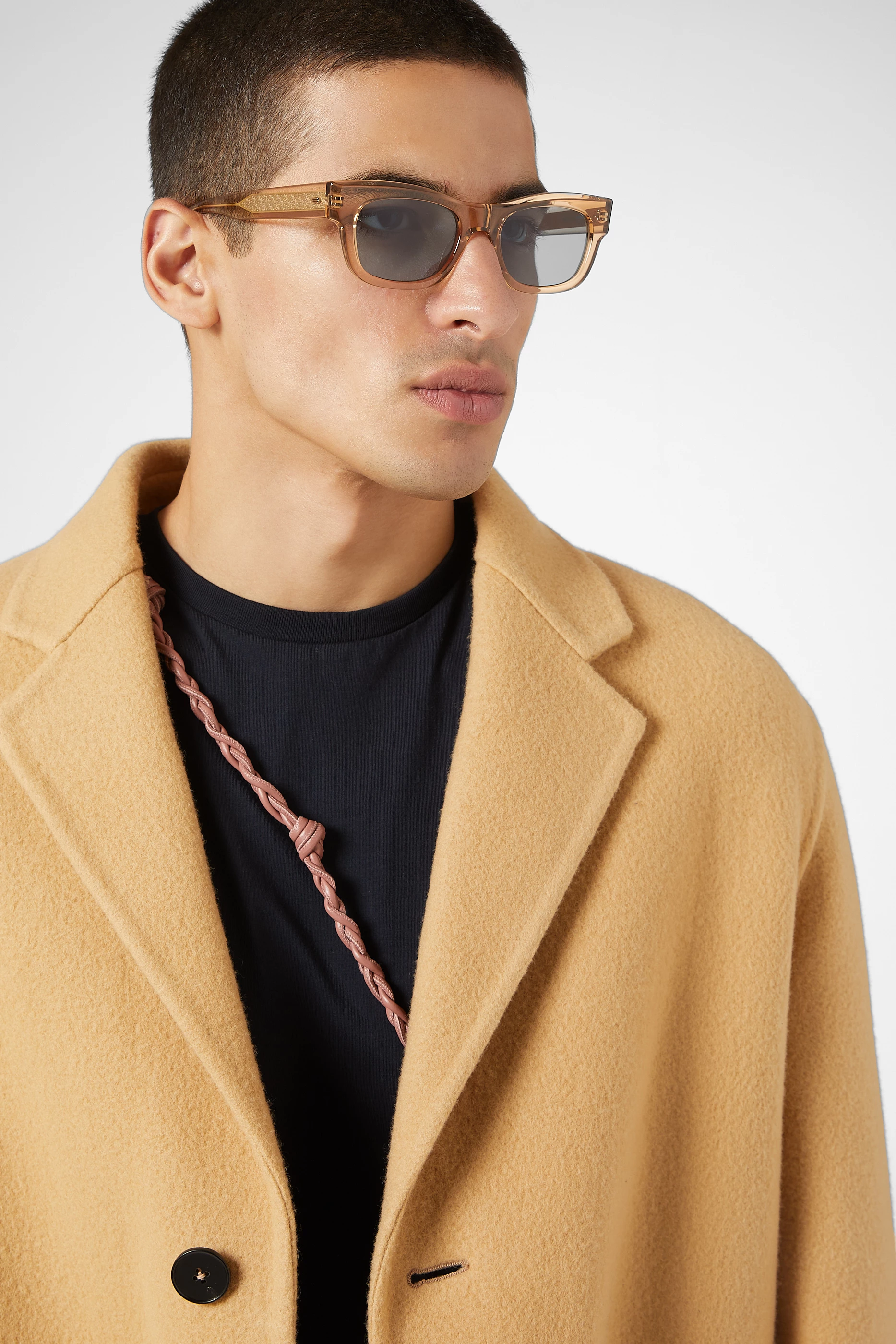 Buy Garrett Leight California Brown Woz Sun Sunglasses in  display picture 3