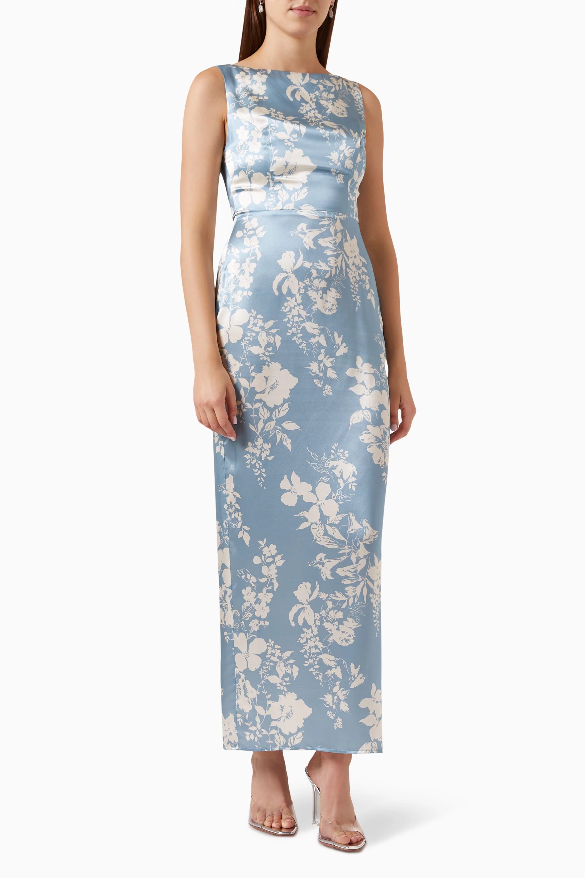 zya silk dress reformation Reformation Zya Sleeveless Silk Midi Dress - Yellow