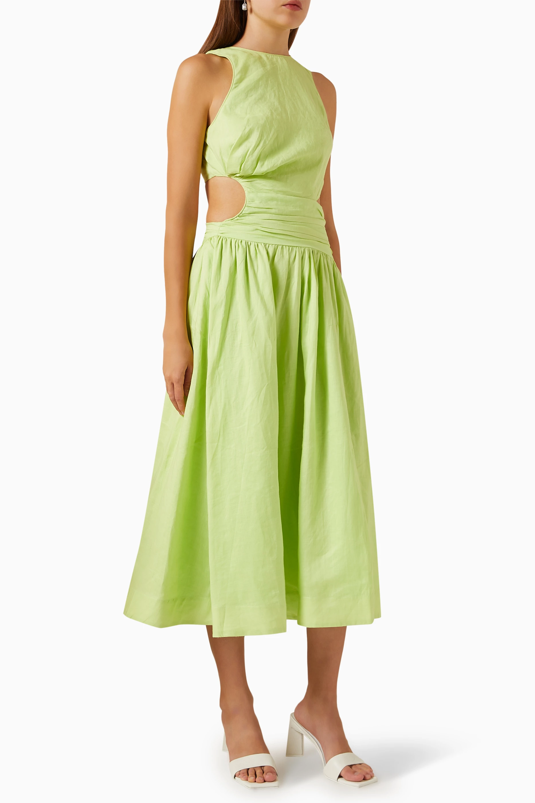 knee length dresses for ladies Amalfi Midi Dress – We the Dreamerz main image 0