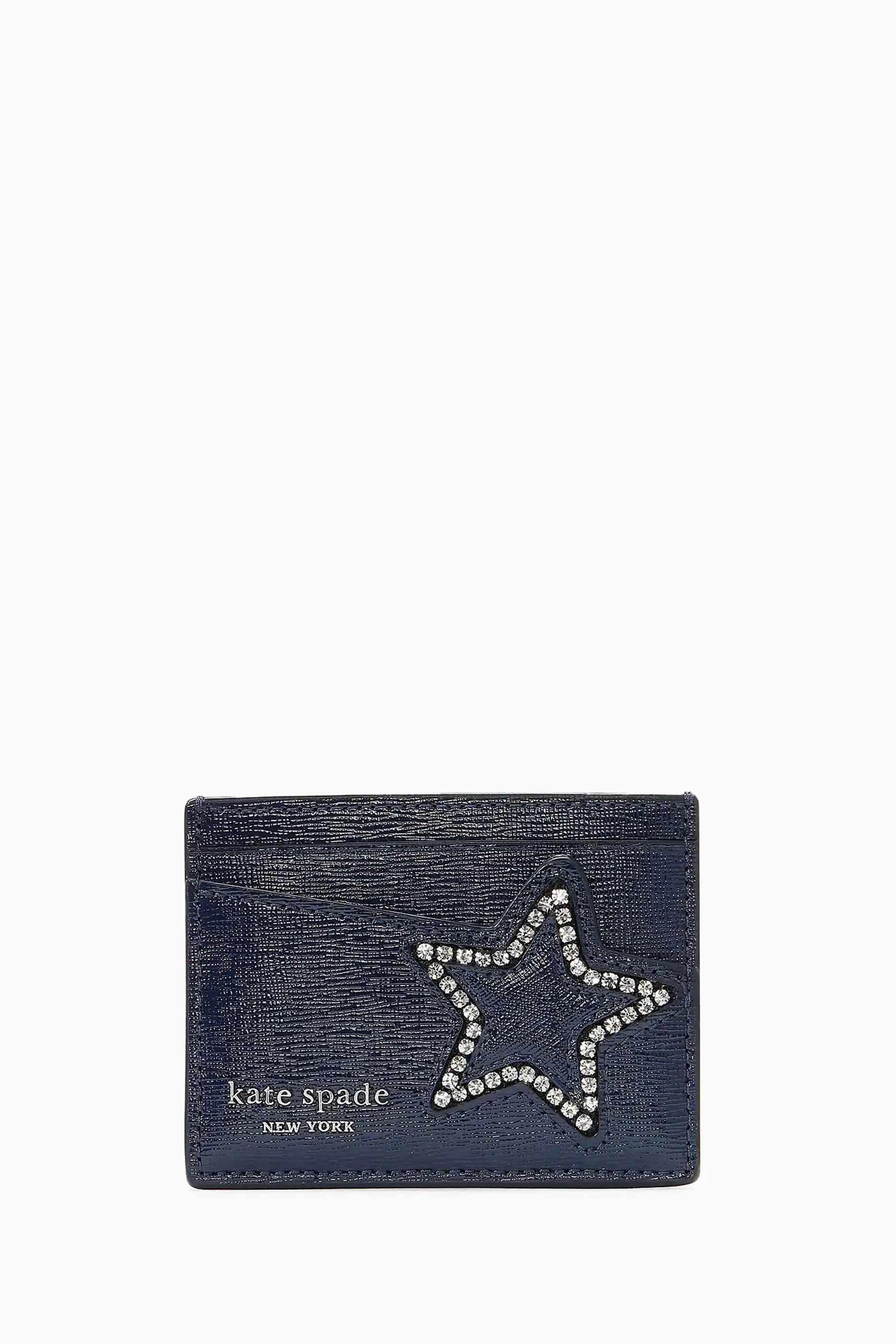 Buy Kate Spade New York Blue Starlight Cardholder in Patent Leather For Women Online Ounass Oman