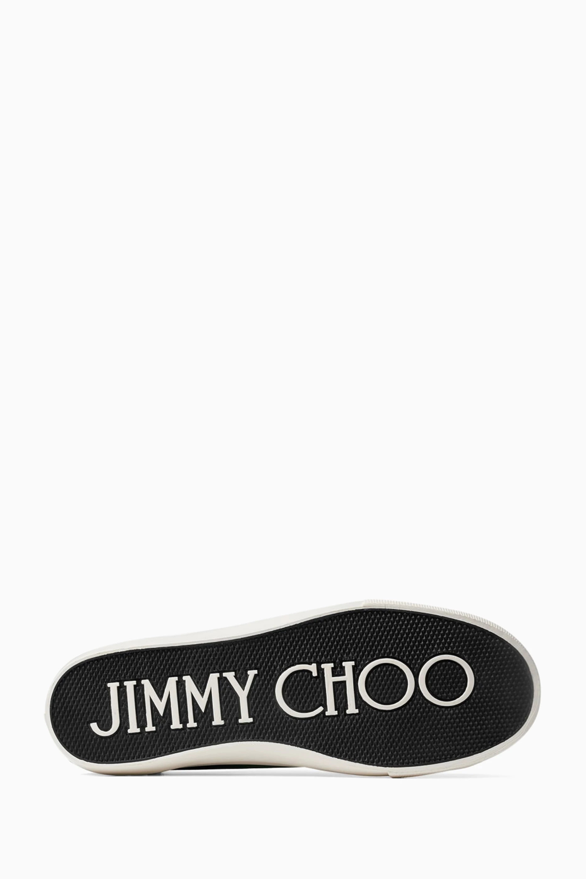 Buy Jimmy Choo Black Palma M Logo Sneakers in Canvas For Men Online Ounass Oman