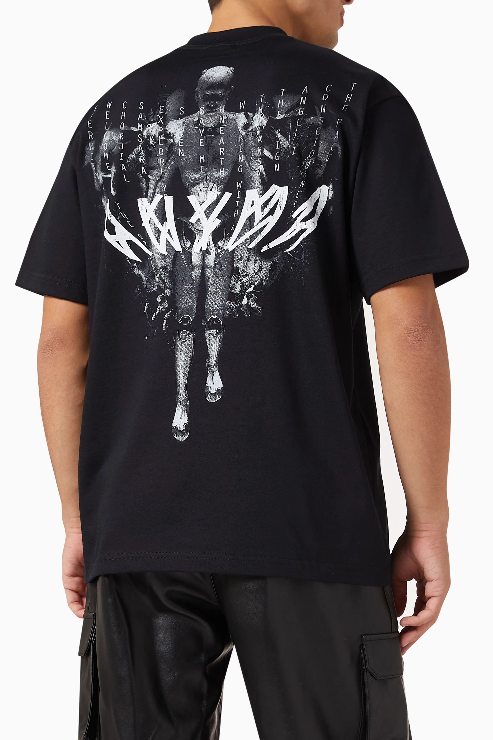 Buy 44 Label Group Black x Anyma Consciousness T-shirt in Cotton 