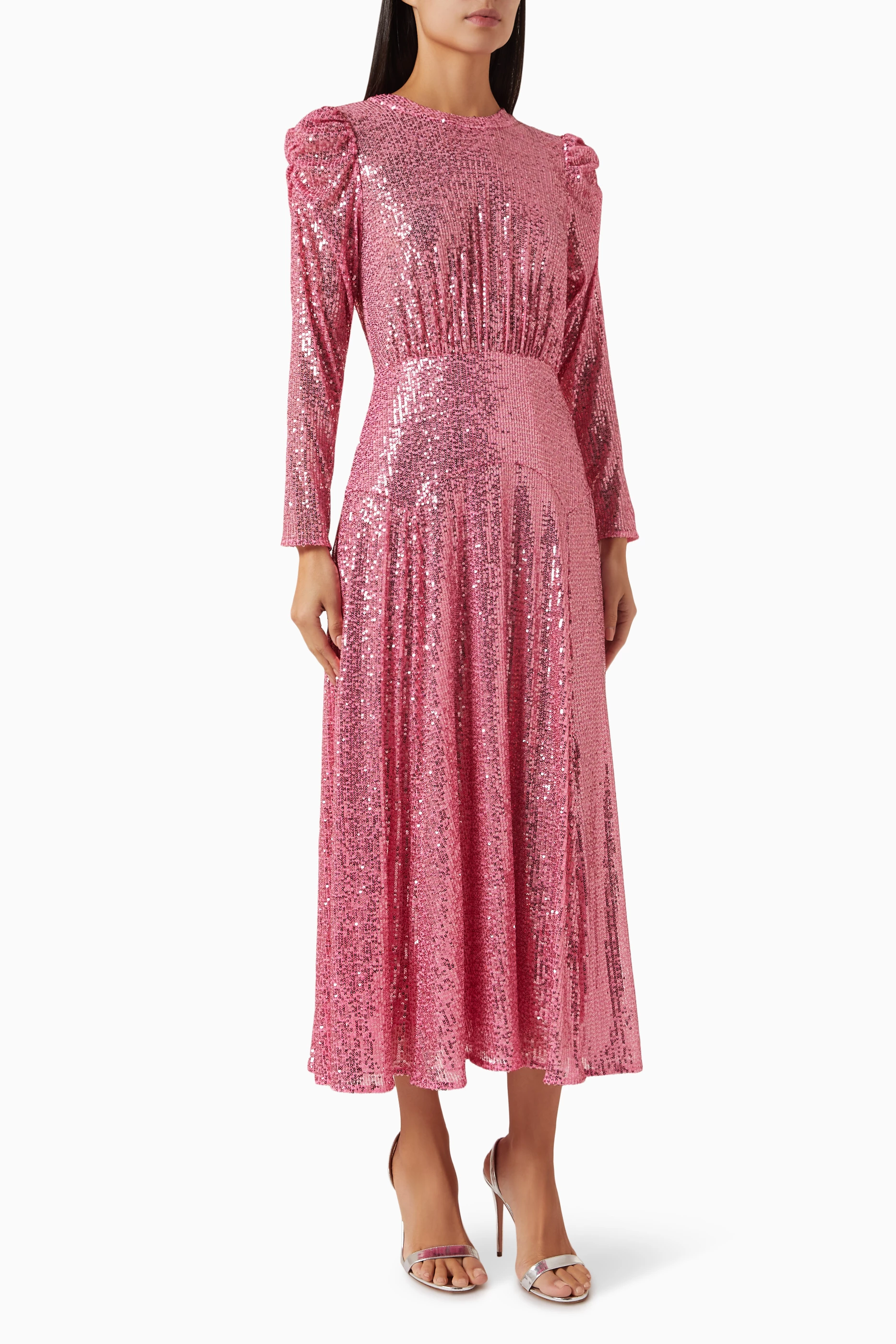 rixo pink sequin dress RIXO HOT PINK DRESS