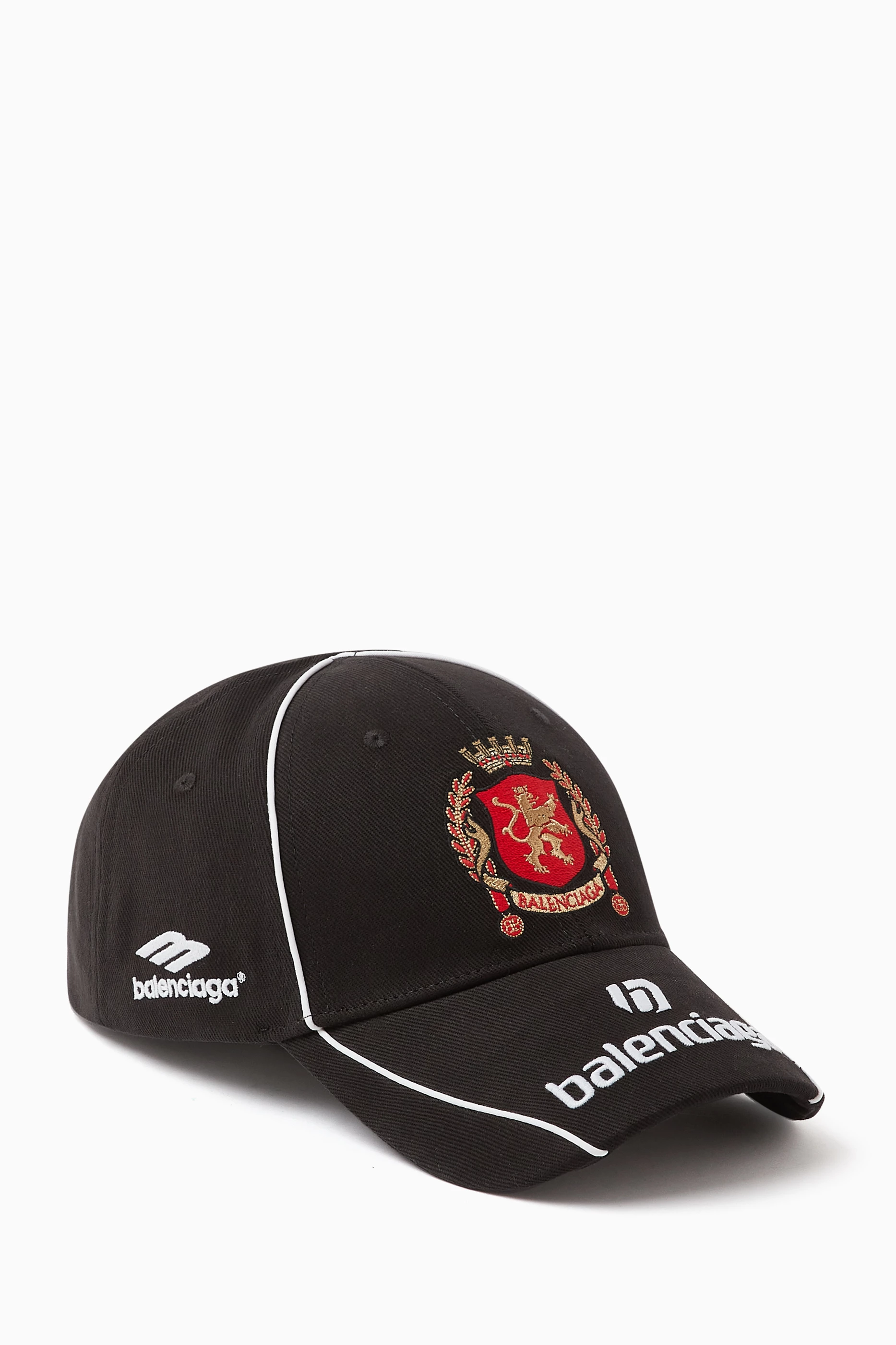 BALENCIAGA soccer cap Lサイズでブラック Buy Balenciaga Black Paris Soccer Cap in Cotton Drill For Men