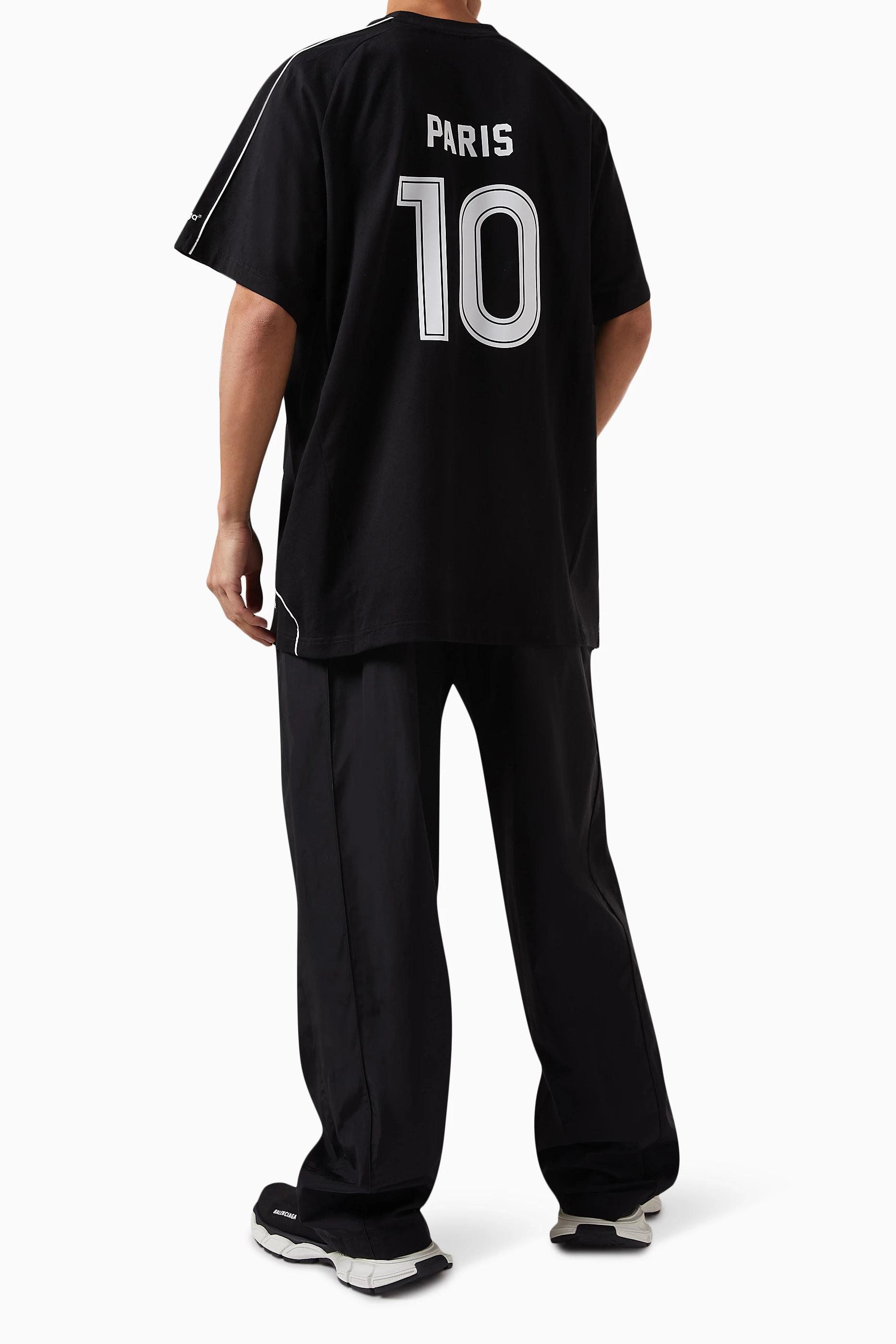 Buy Balenciaga Black Paris SoccerOversized T-shirt in Vintage