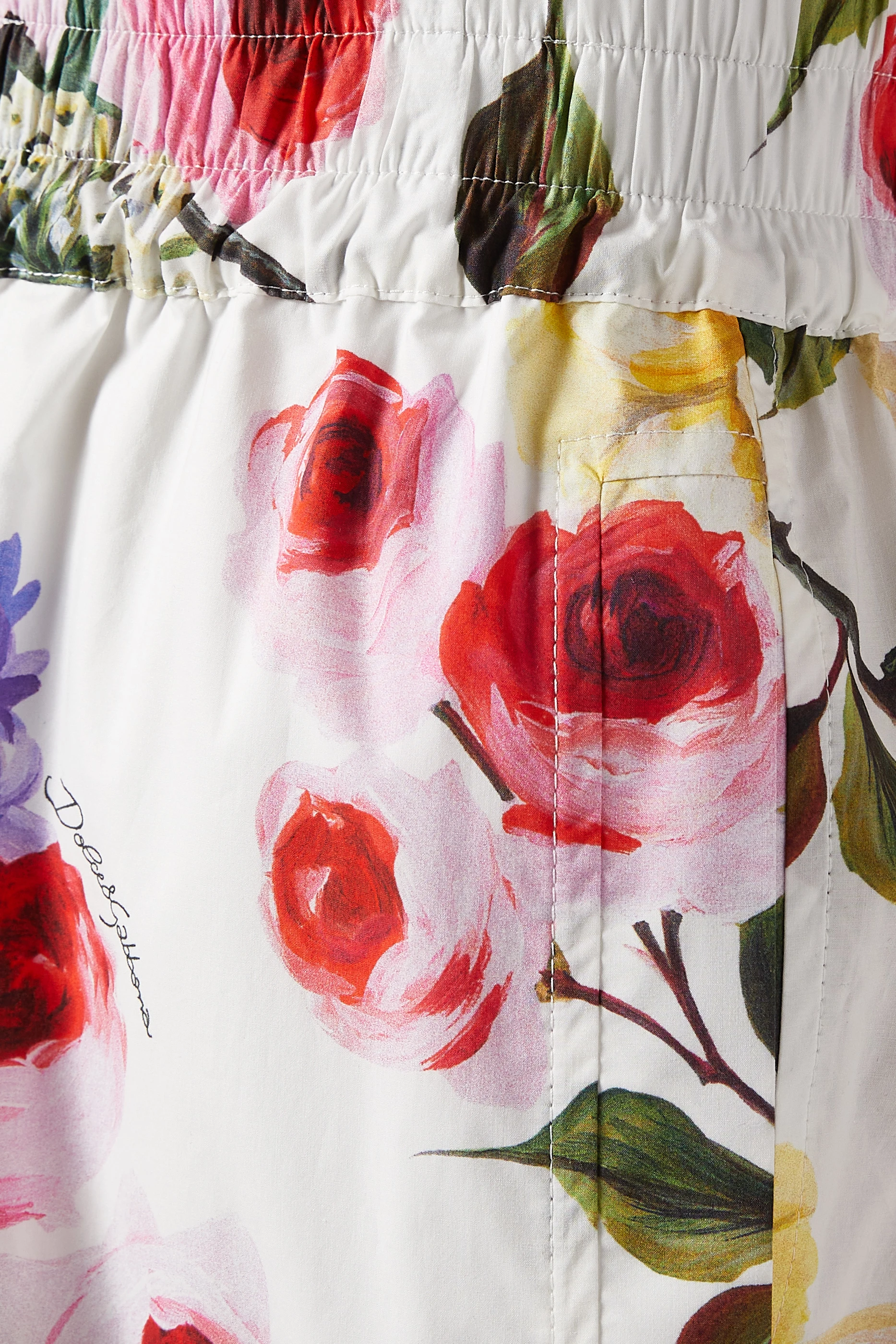 【DOLCE＆GABBANA】ガーデンプリント バルーンパンツ Buy Dolce & Gabbana White Garden-print Balloon Pants in