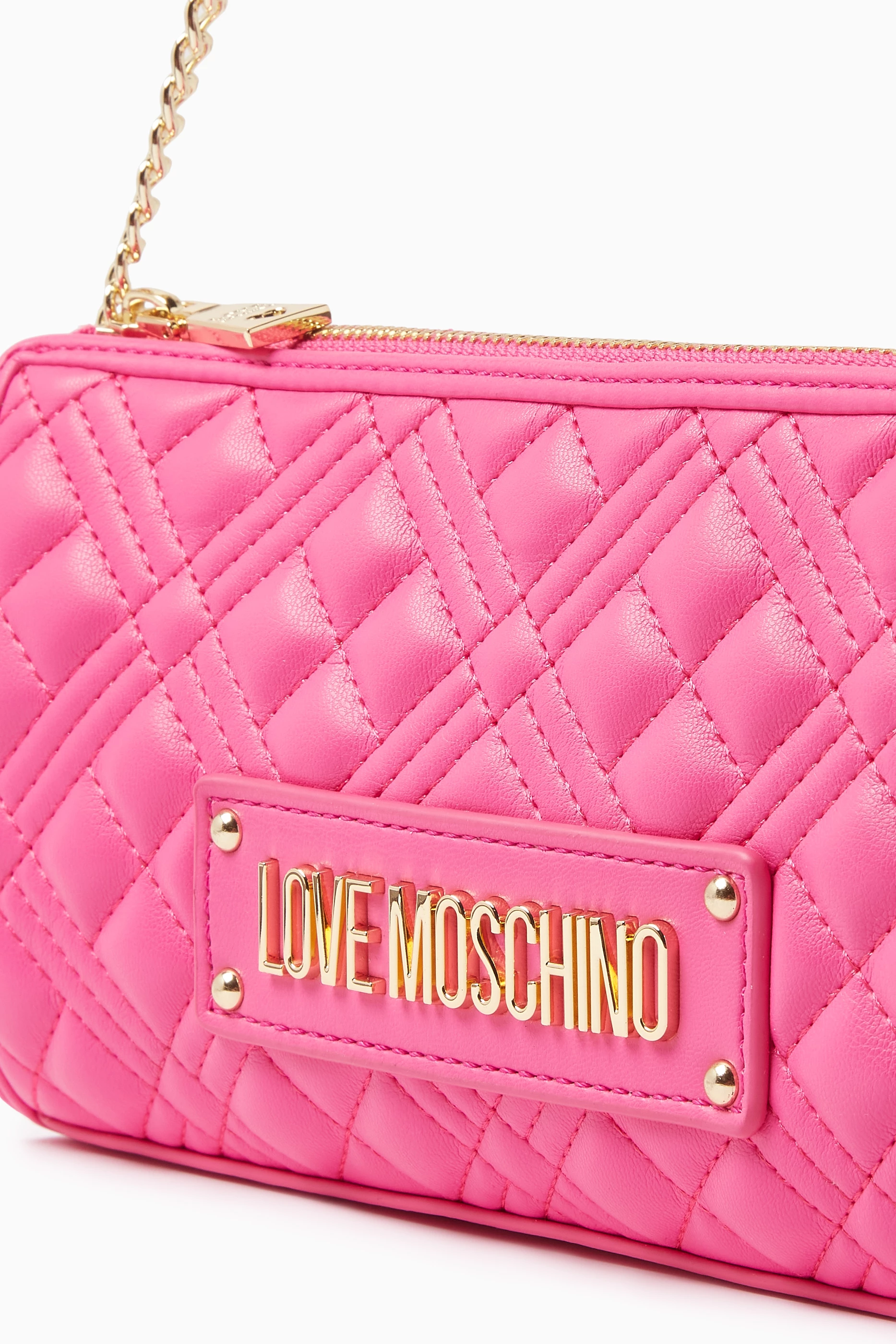 Moschino pink shoulder bag outlet