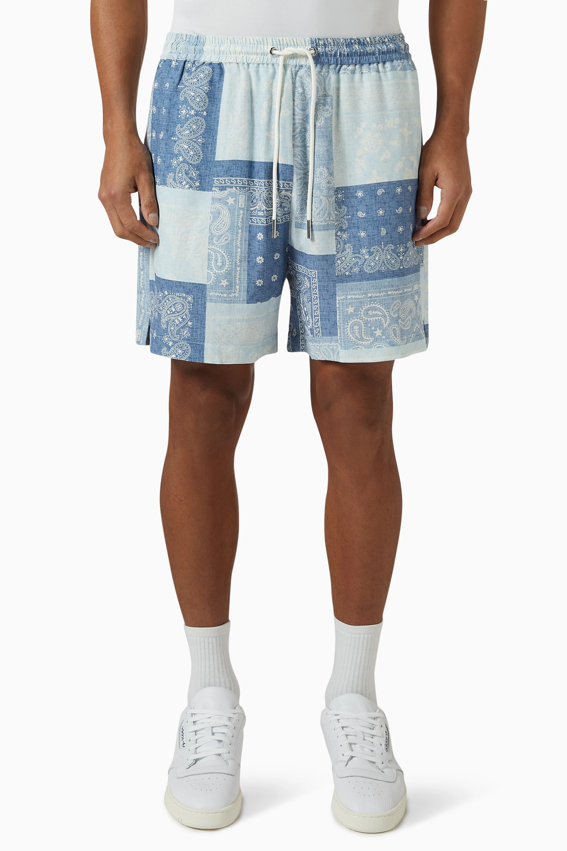 kith paisley bandanna design short pants Kith Washed Cotton