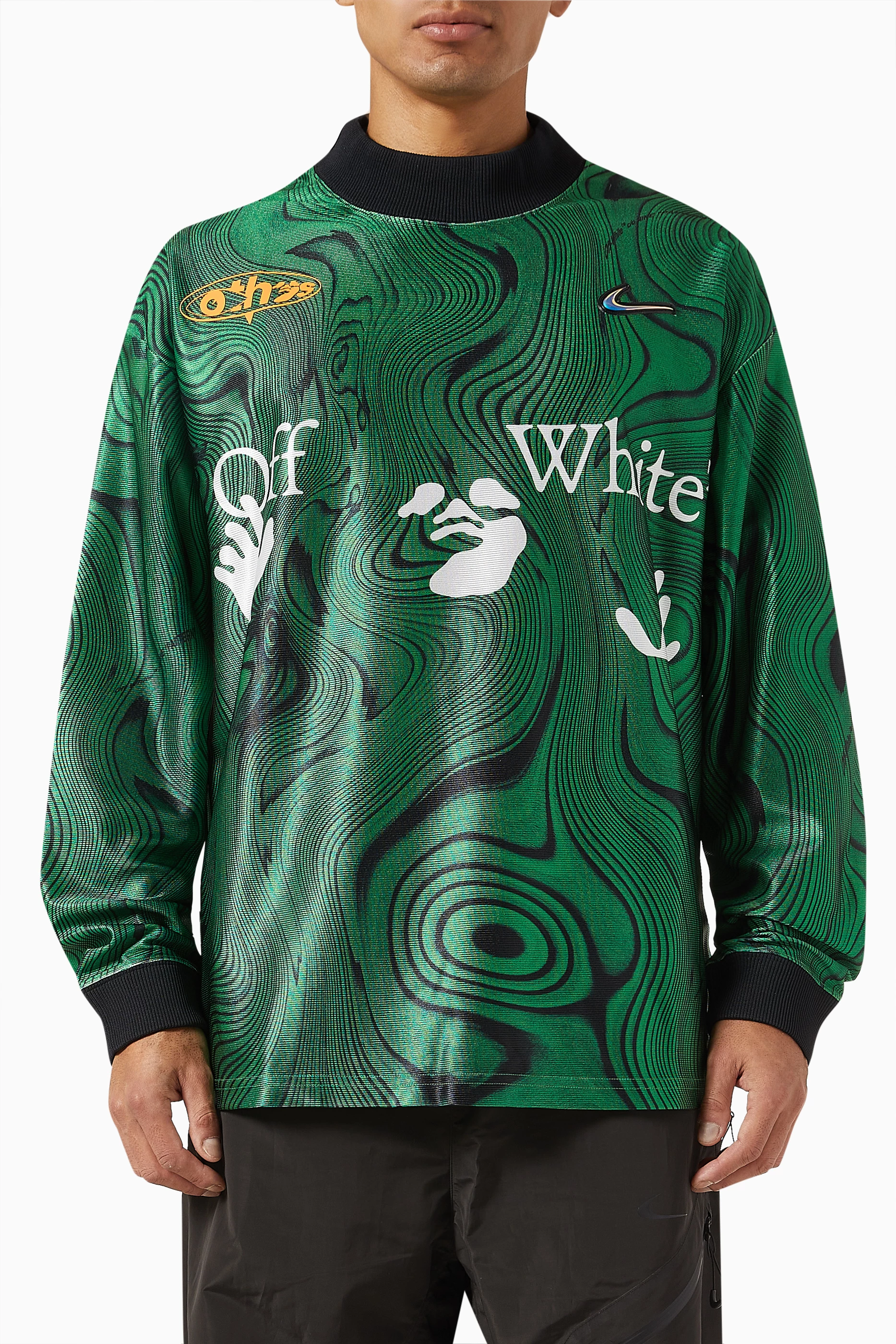 Buy Nike Green x Off-White Long-sleeve Jersey in Recycled Dri-fit