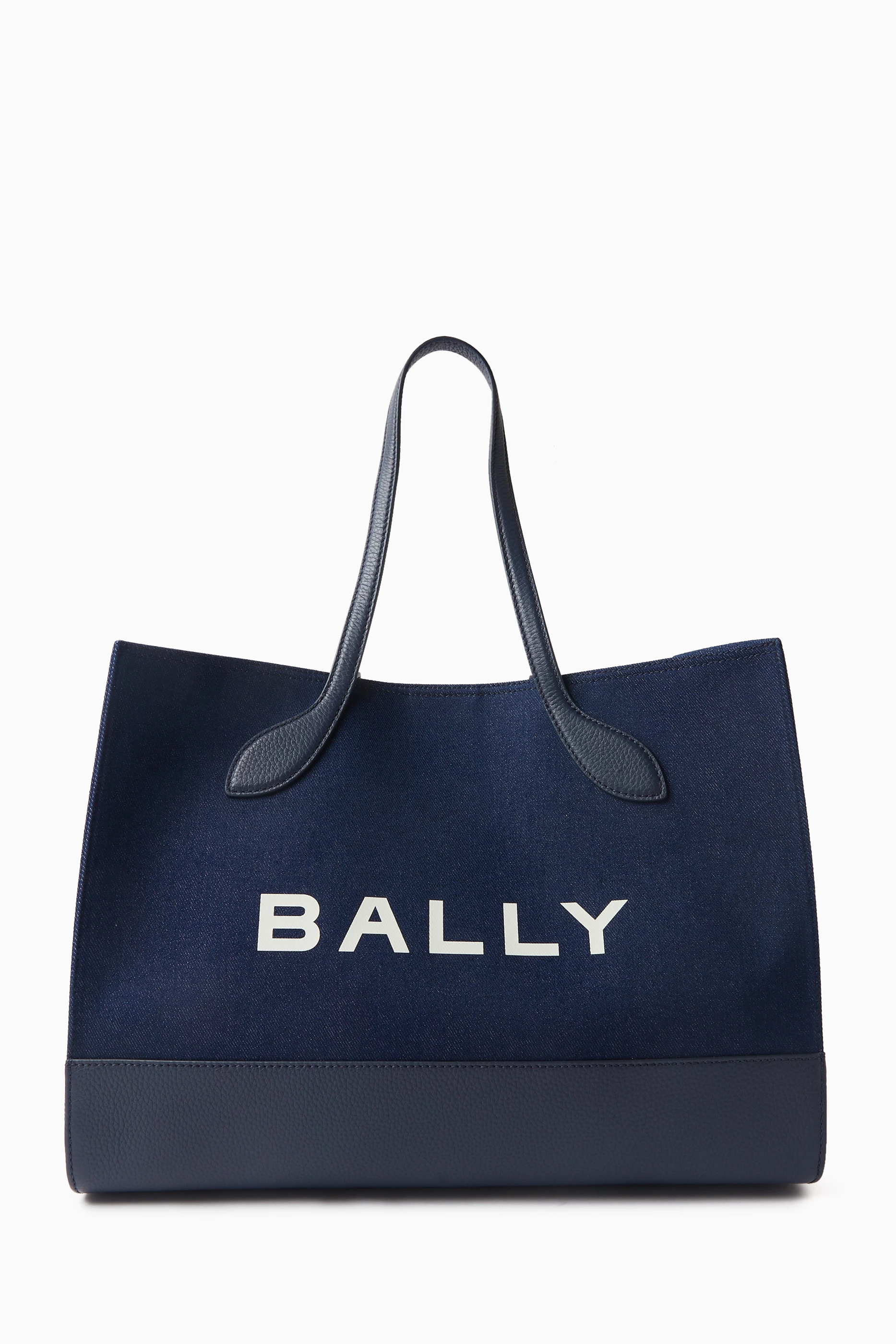 Buy Bally Multicolour Bar Keep on Tote Bag in Cotton & Calf 