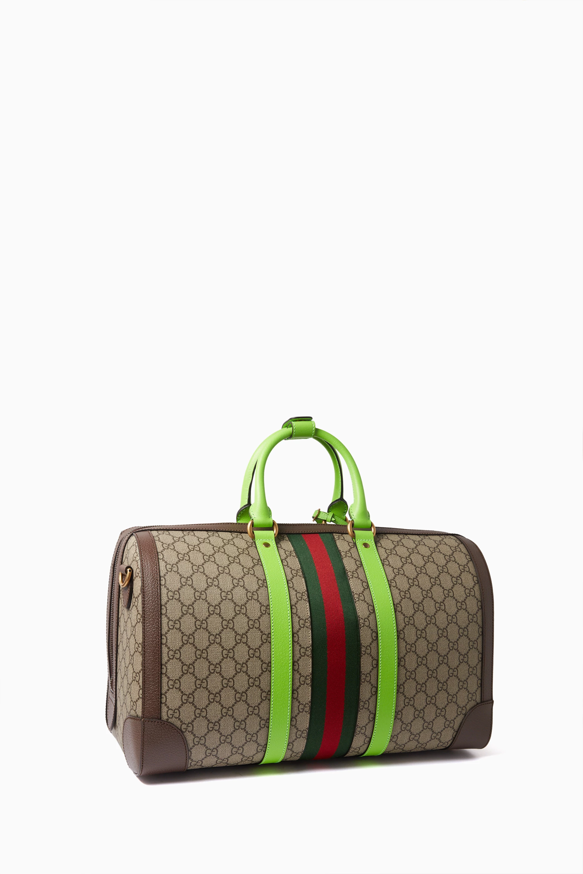 Buy Gucci Neutral Medium Savoy Duffle Bag in Canvas For Men Online Ounass Oman