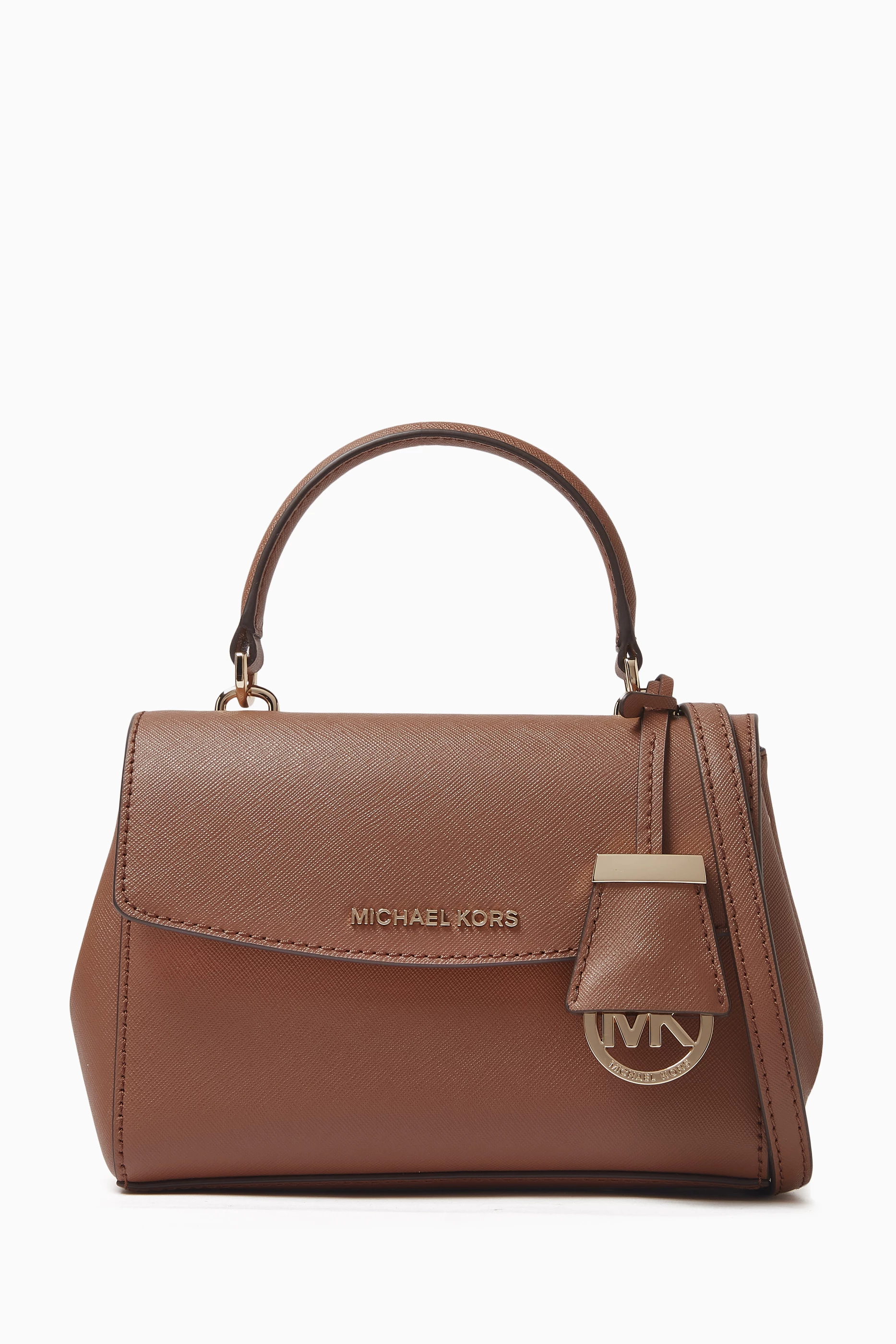 Buy Michael Kors Brown Extra-small Ava Crossbody Bag in Saffiano
