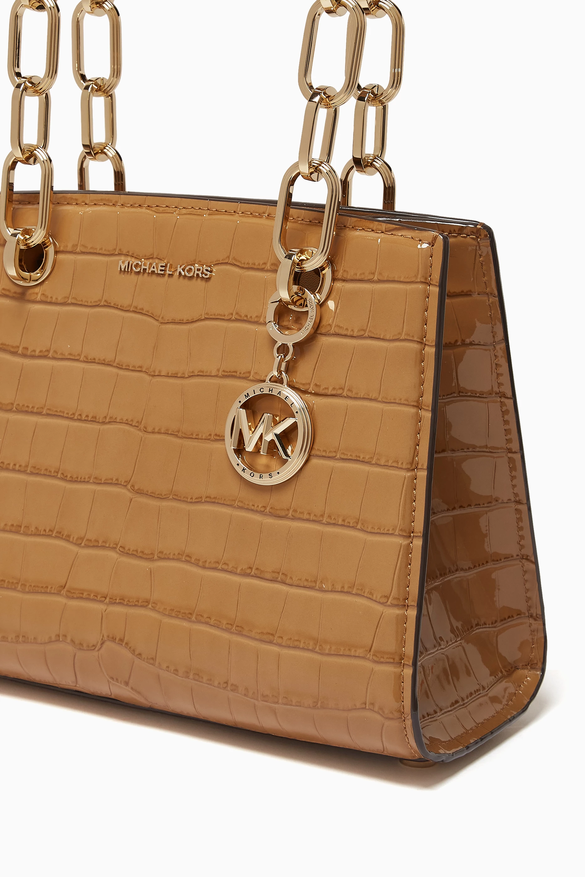 Michael michael kors cynthia saffiano leather satchel top
