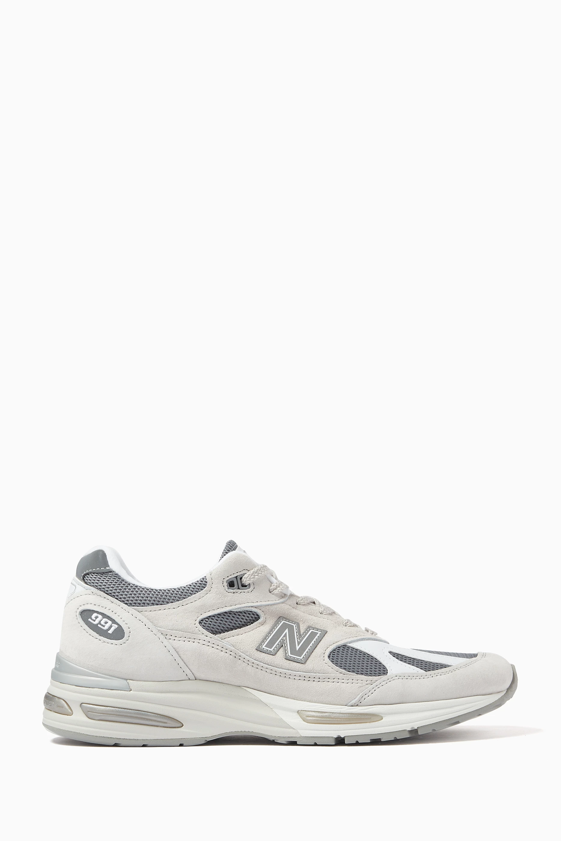 ok1970 様限定　New Balance 991 Washed Gray Buy New Balance Grey Made in Uk 991v2 Sneakers in Suede and Mesh