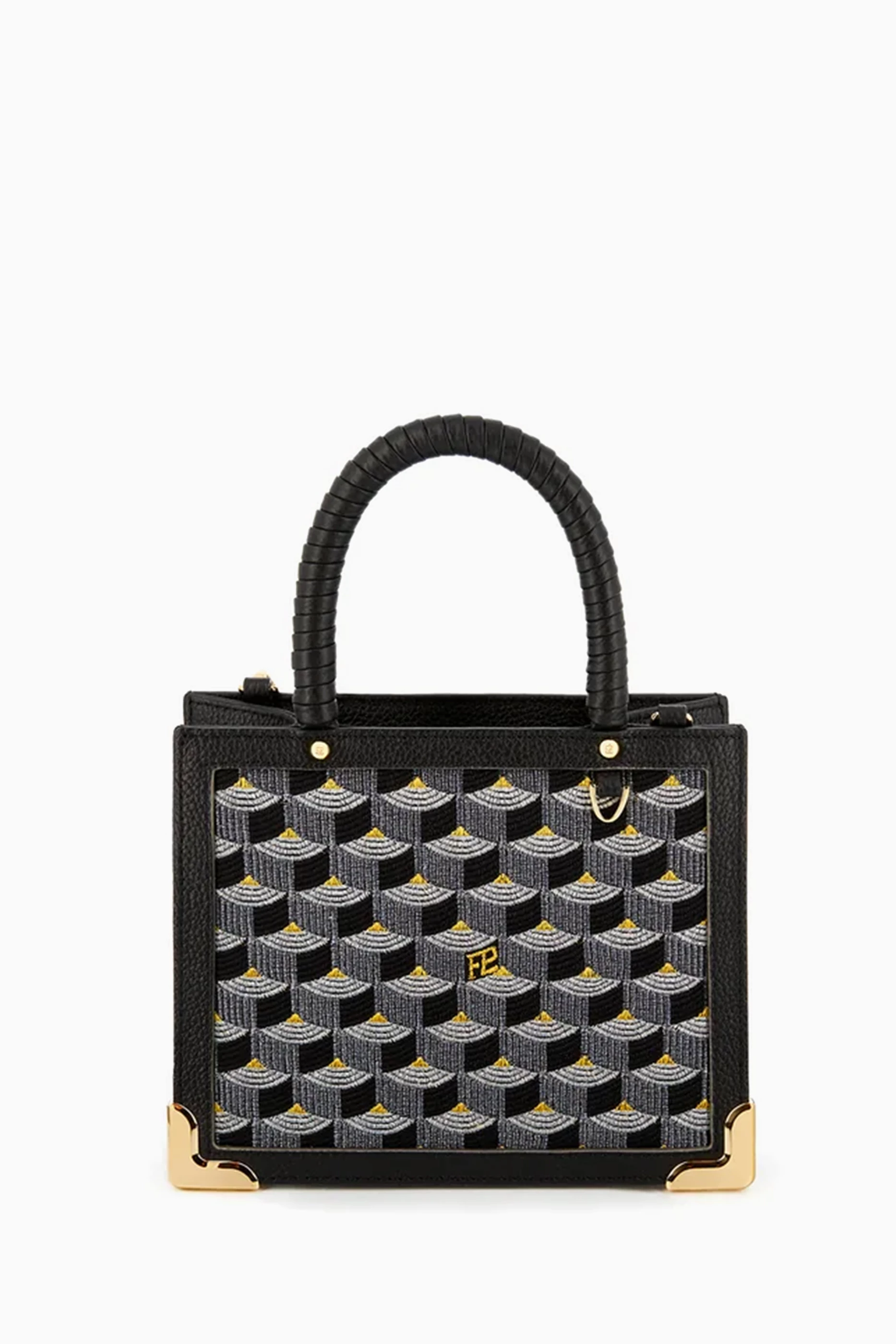Buy Fauré Le Page Black SagaCity 18 - Spark Tote Bag in Jacquard