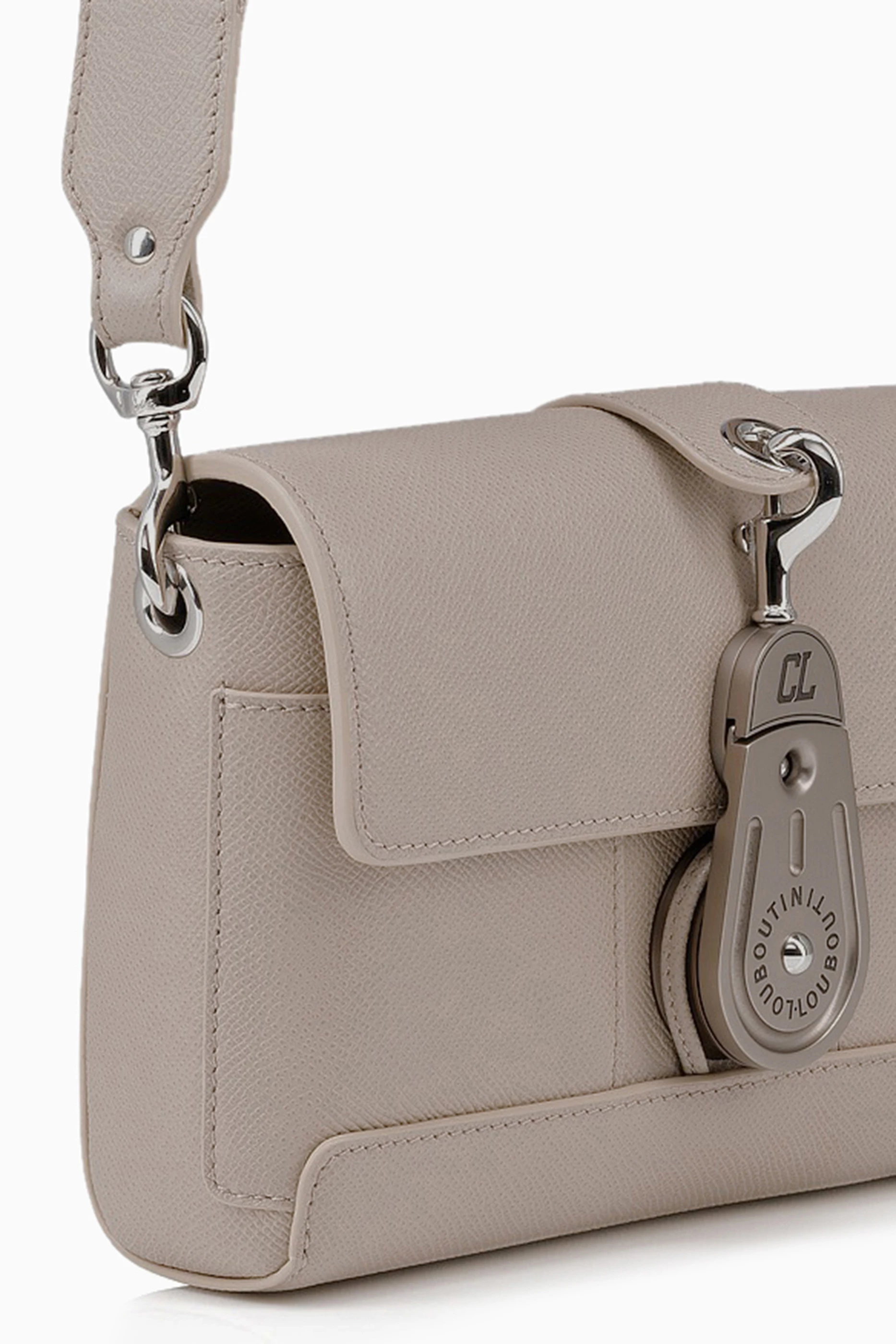 Buy Christian Louboutin Neutral Groovy Crossbody Bag in Calf Leather For Men Online Ounass Oman